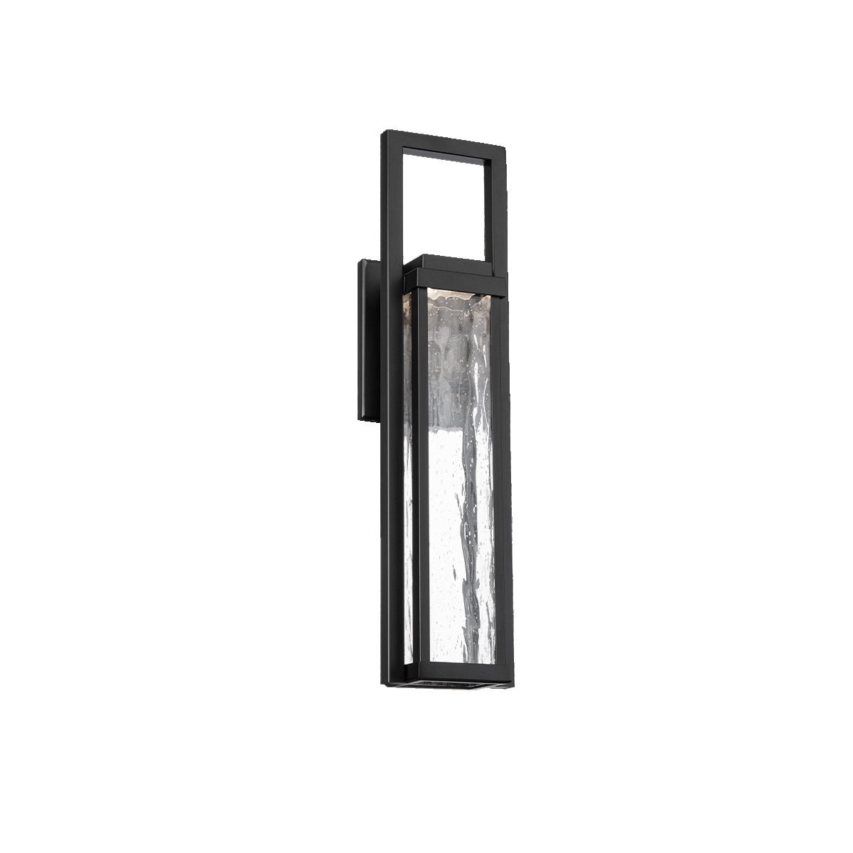 Gracious and substantial. Mouth-blown seeded hammered glass creates a stunning effect. This updated lantern engineered with ACLED driverless technology invitingly draws attention to entryways. Revere features a transitional style for flexible architectural applications and is useful for tight spaces and columns where a slim fit is required. ADA Compliant. 3 convenient sizes.