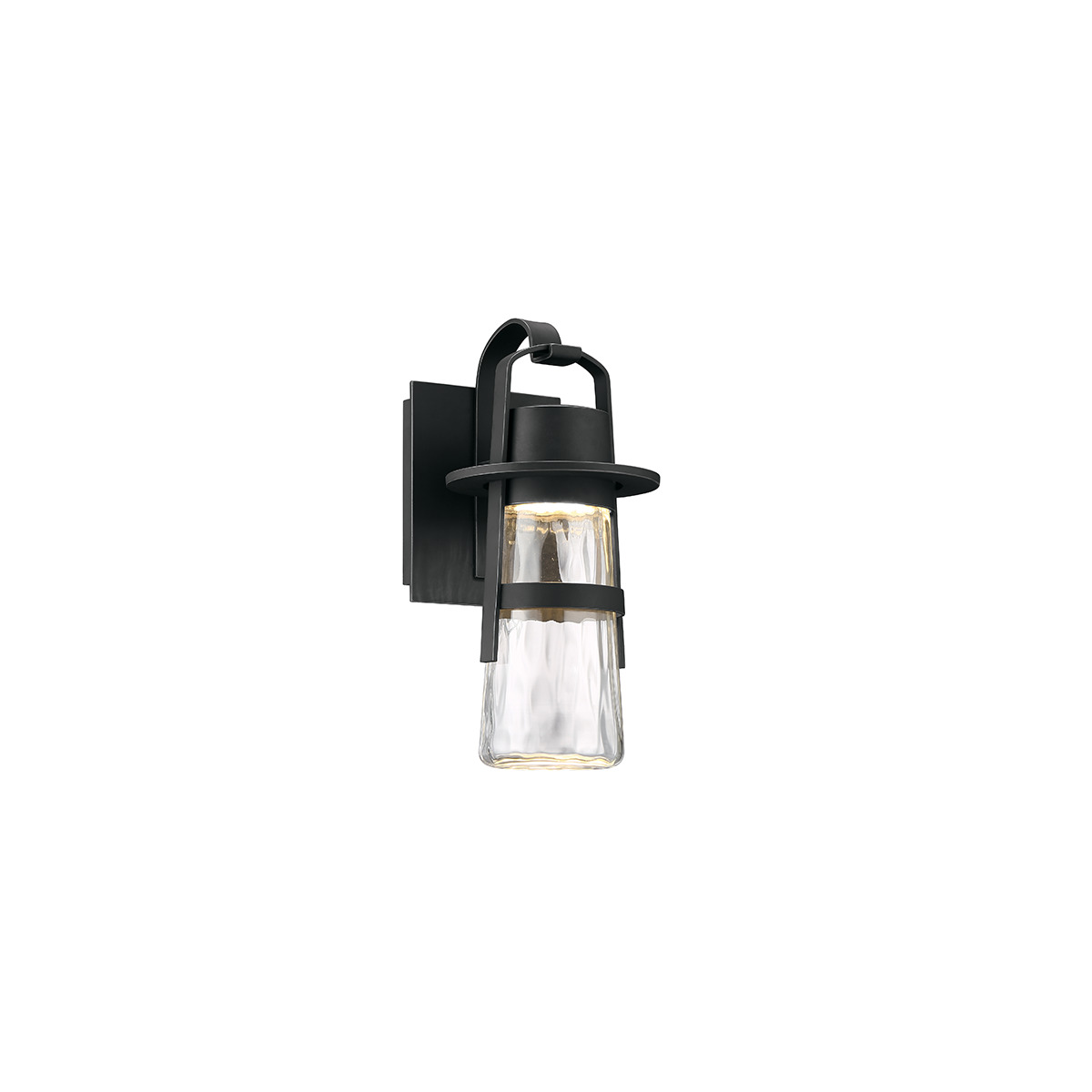 Vintage inspiration meets modern technology on this refined transitional sconce, perfect for lighting the path to your reception hall, residence or restaurant. High-performance LEDs stationed inside emit powerful, energy-efficient light through clear, hammered glass for a shimmering visual effect the eponymous painter would be proud of