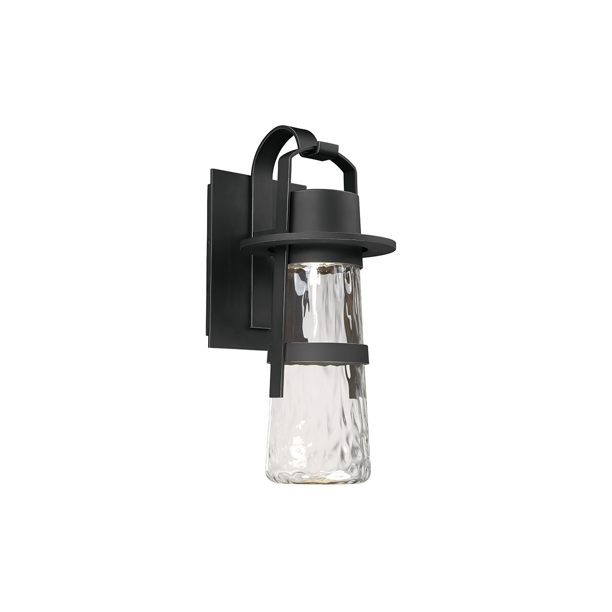 Vintage inspiration meets modern technology on this refined transitional sconce, perfect for lighting the path to your reception hall, residence or restaurant. High-performance LEDs stationed inside emit powerful, energy-efficient light through clear, hammered glass for a shimmering visual effect the eponymous painter would be proud of