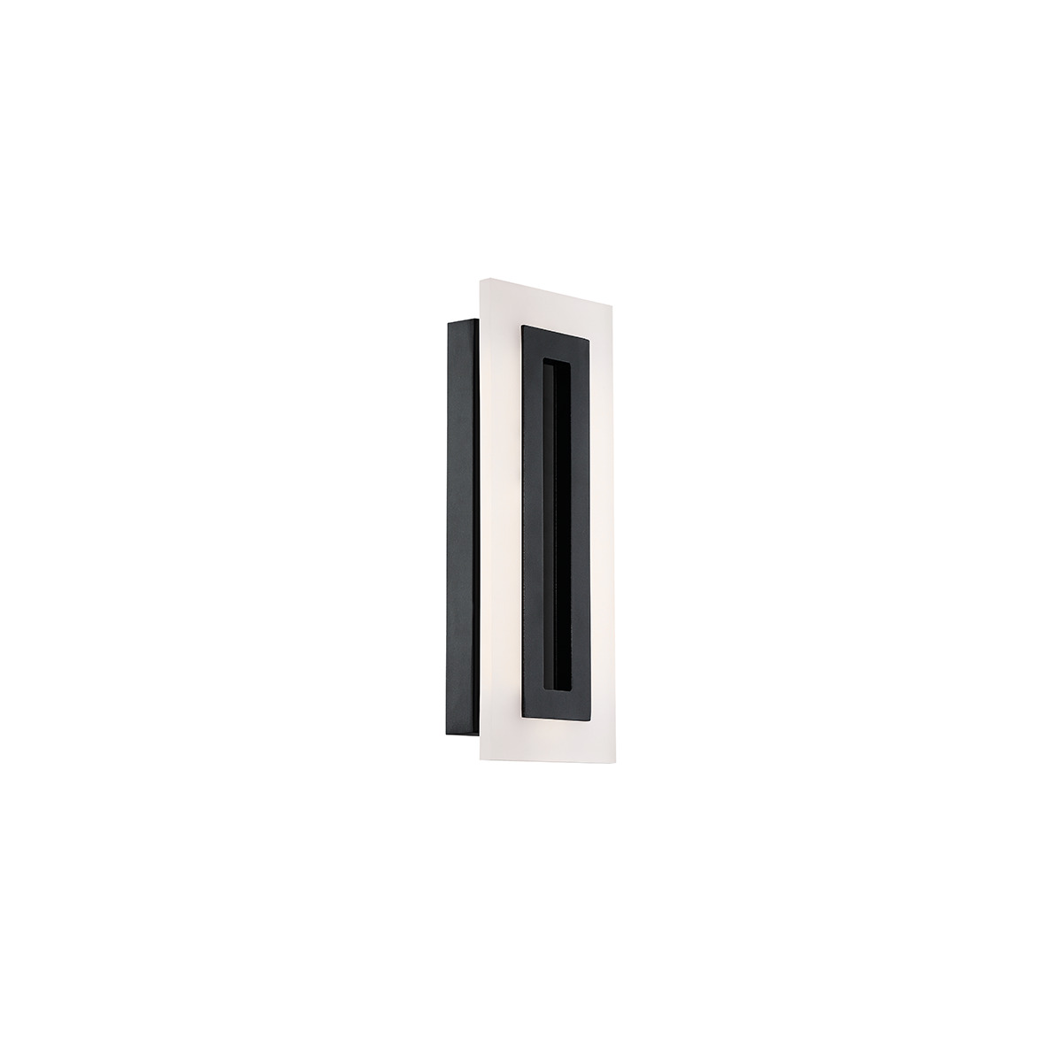 Using advanced edge-lit LED technology, this minimalist luminaire provides smooth, even light whether you place it inside or outside, vertically or horizontally. Available in a matte black finish.
