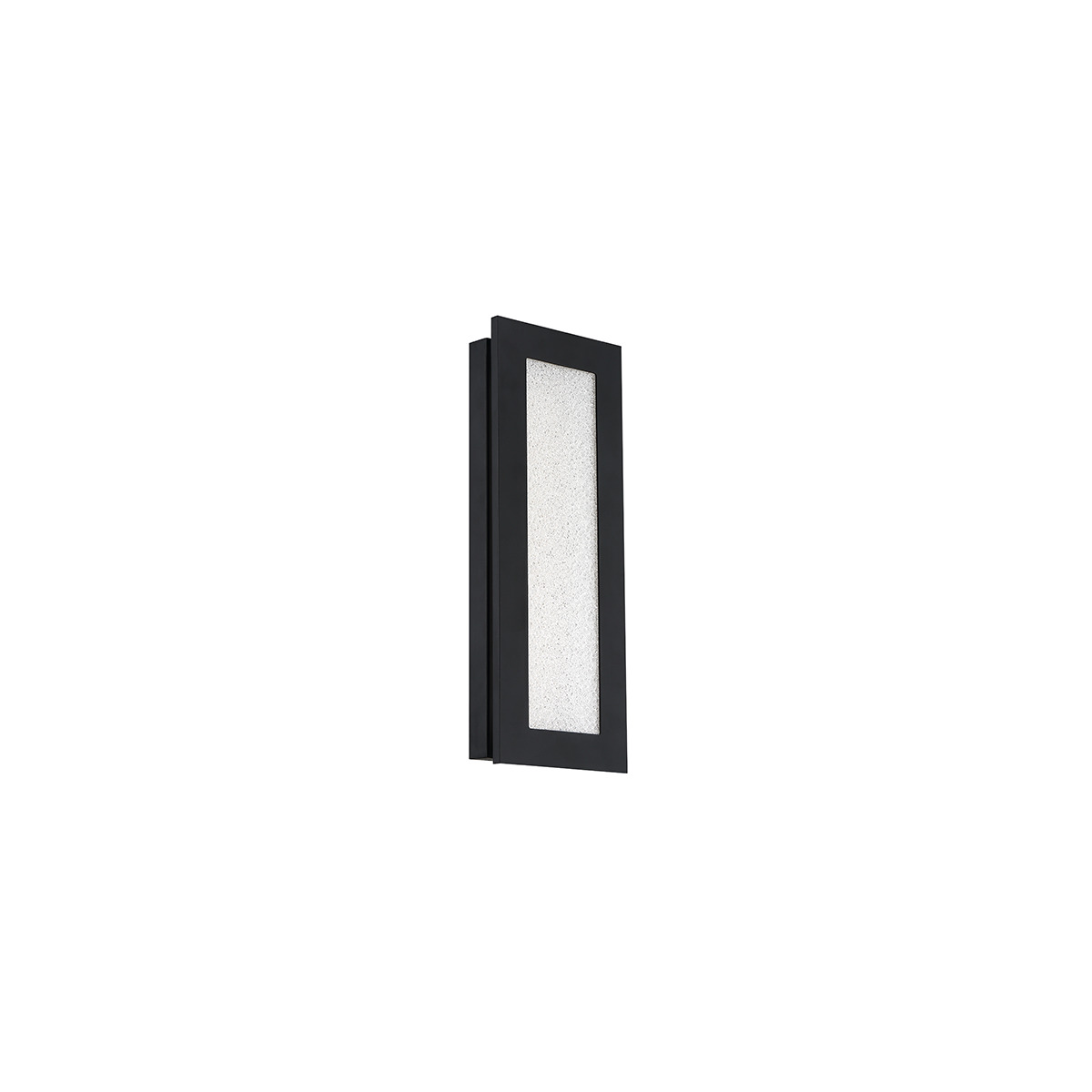 Understated geometry to complement a variety of architectural styles. Sparkling central glass insert draws visual interest while subtle cues of upscale appeal communicate through the heavy gauge frame, the absence of visible hardware, and the quality illumination.