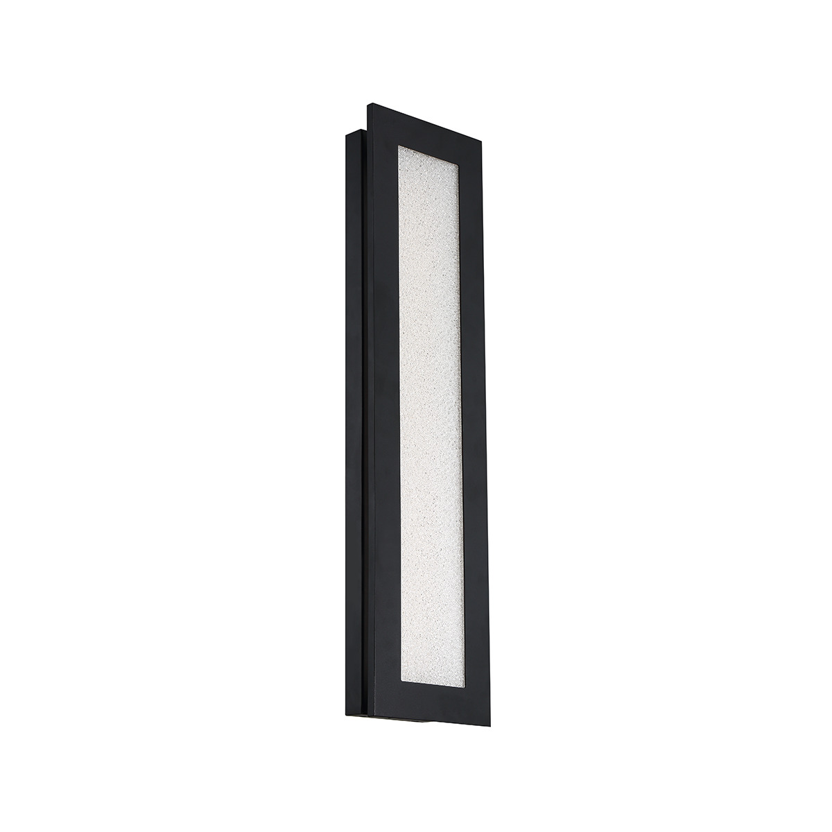 Understated geometry to complement a variety of architectural styles. Sparkling central glass insert draws visual interest while subtle cues of upscale appeal communicate through the heavy gauge frame, the absence of visible hardware, and the quality illumination.