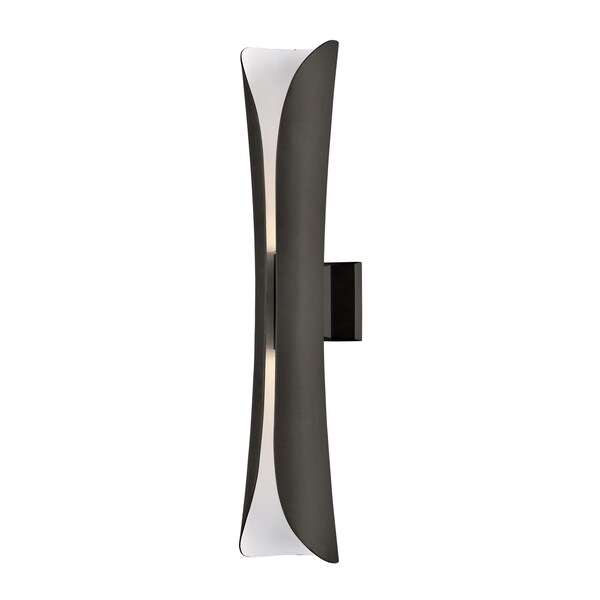 Scroll 22W 2 LED Light Wall Sconce 30 Inch Tall