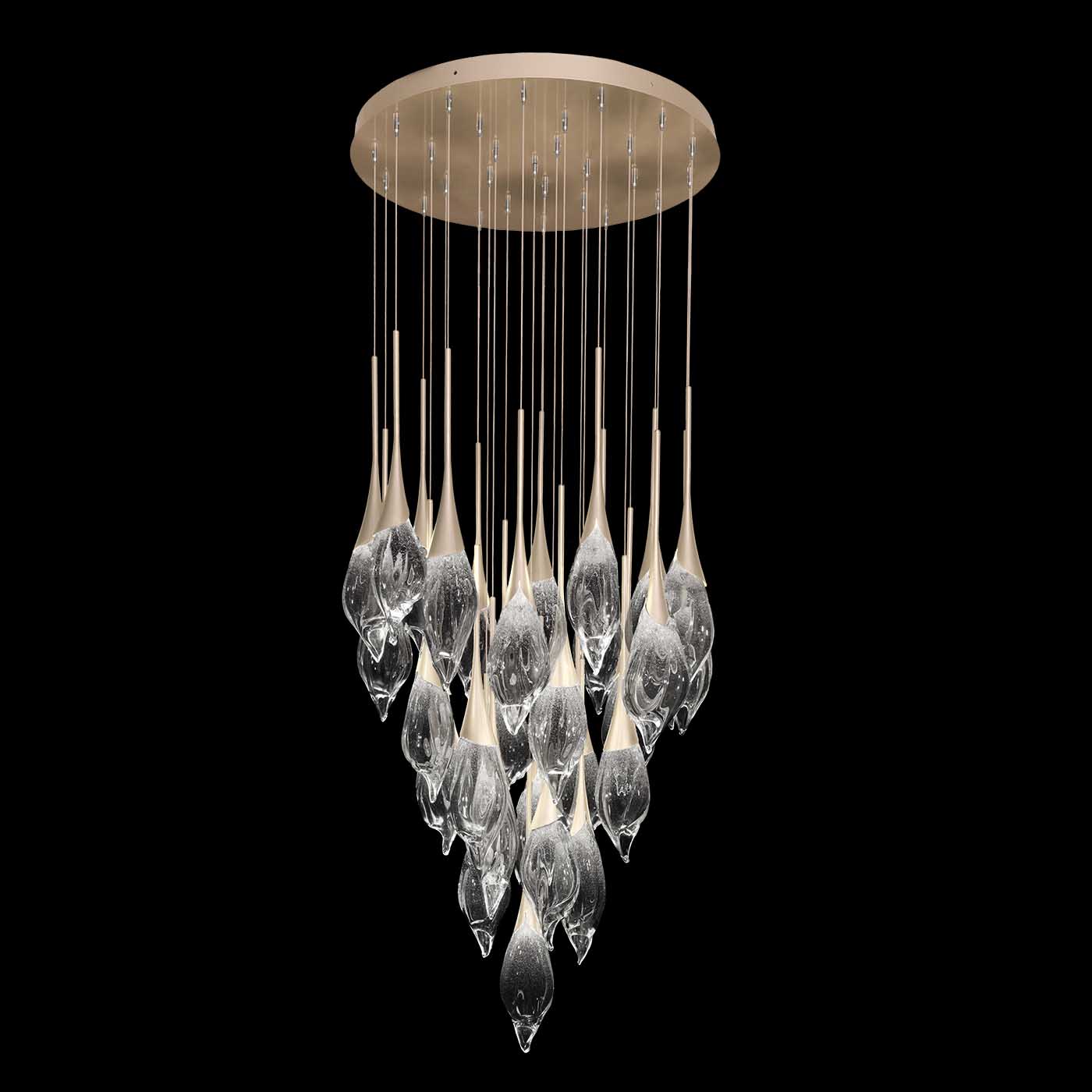 Mayu 32.75"W Round Tall Pendant