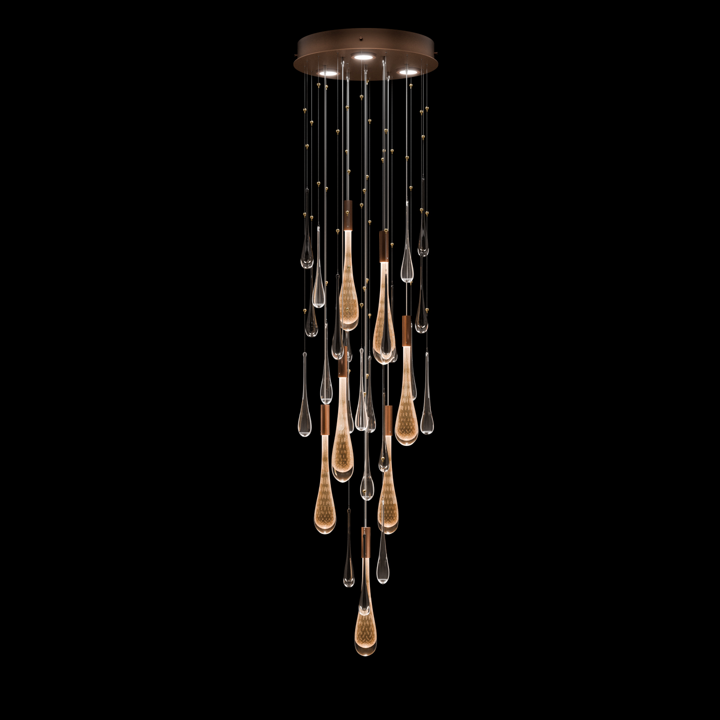 Rain 18"W Round Pendant