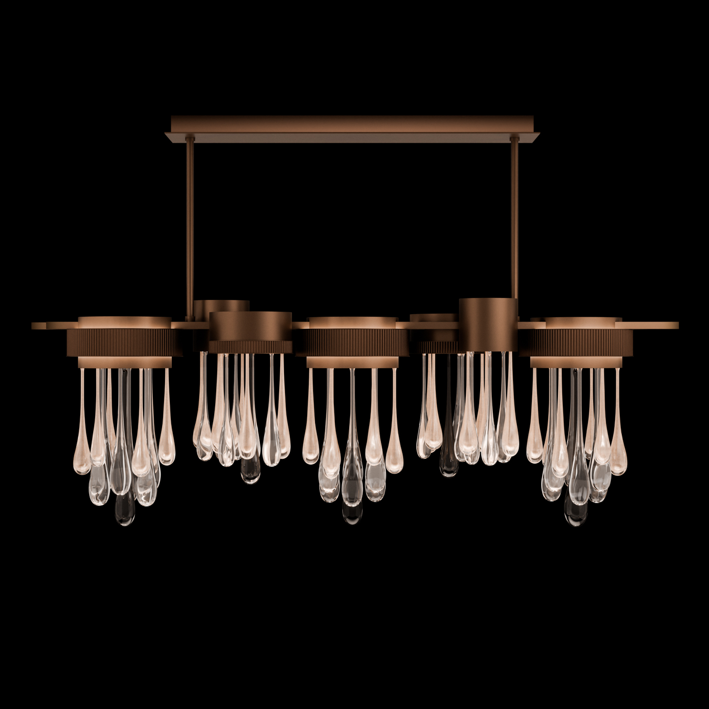 Rain 56.25"W Linear Pendant