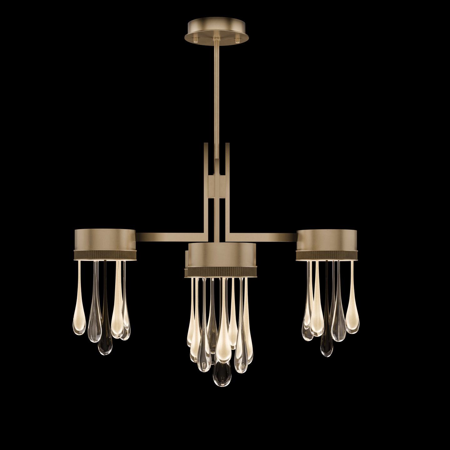 Rain 33"W Round Pendant