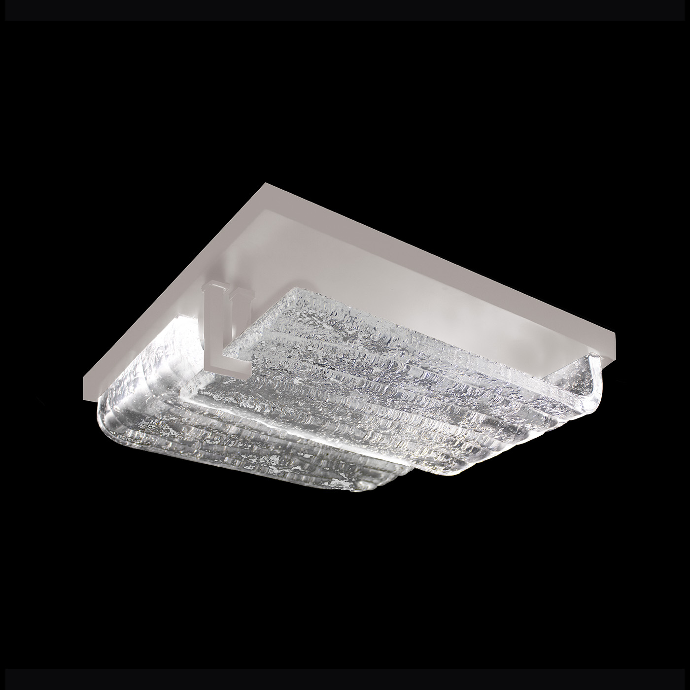 Waterfall 16.75"W Square Outdoor Flush Mount