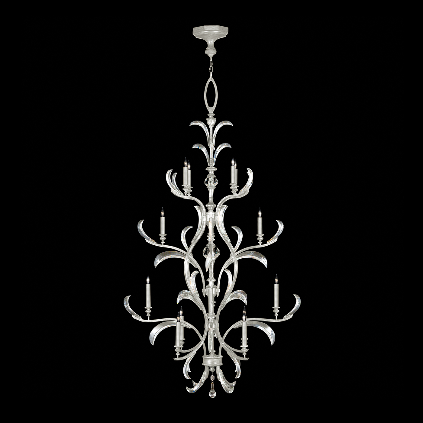 Beveled Arcs 48"W Round Chandelier