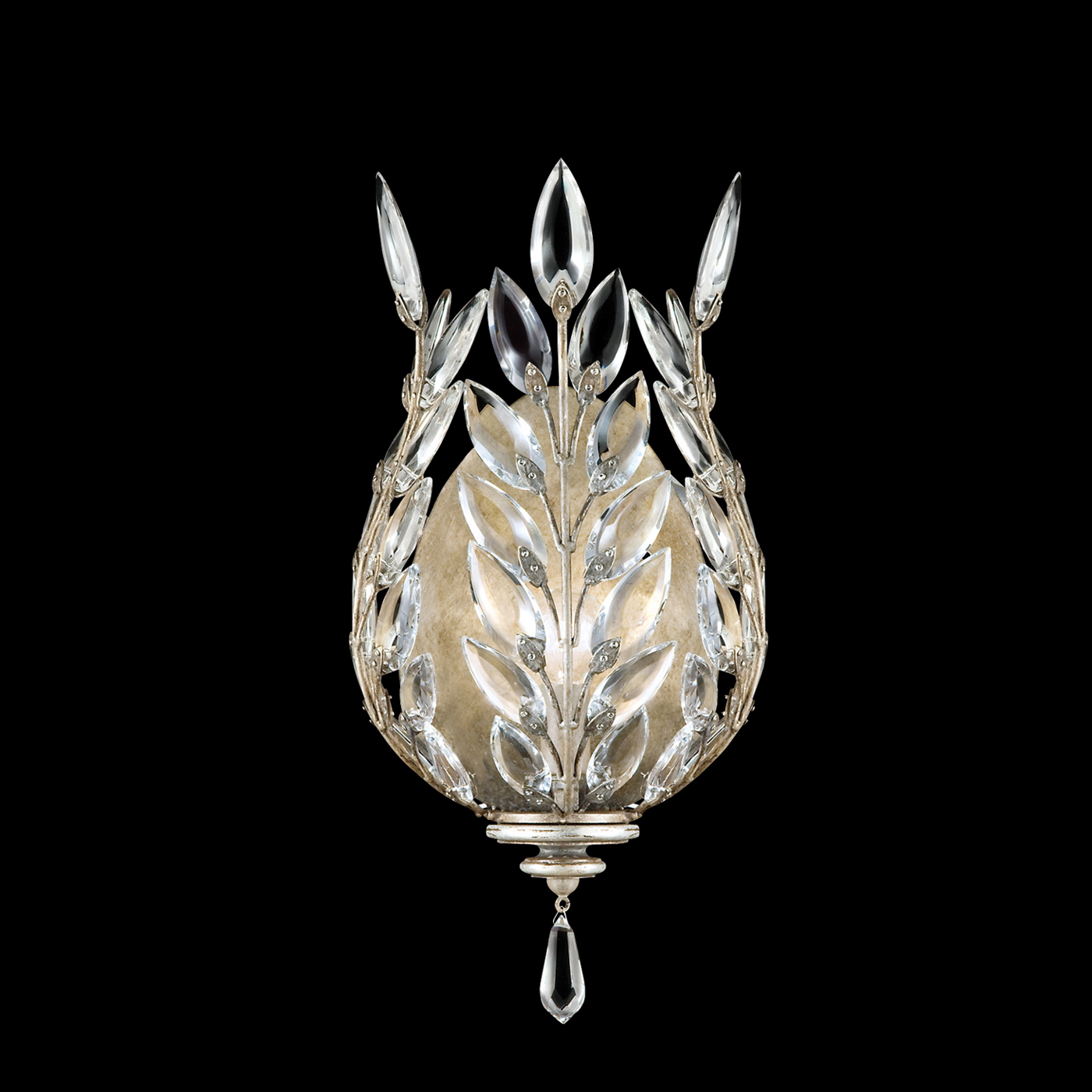 Crystal Laurel 17"H Sconce