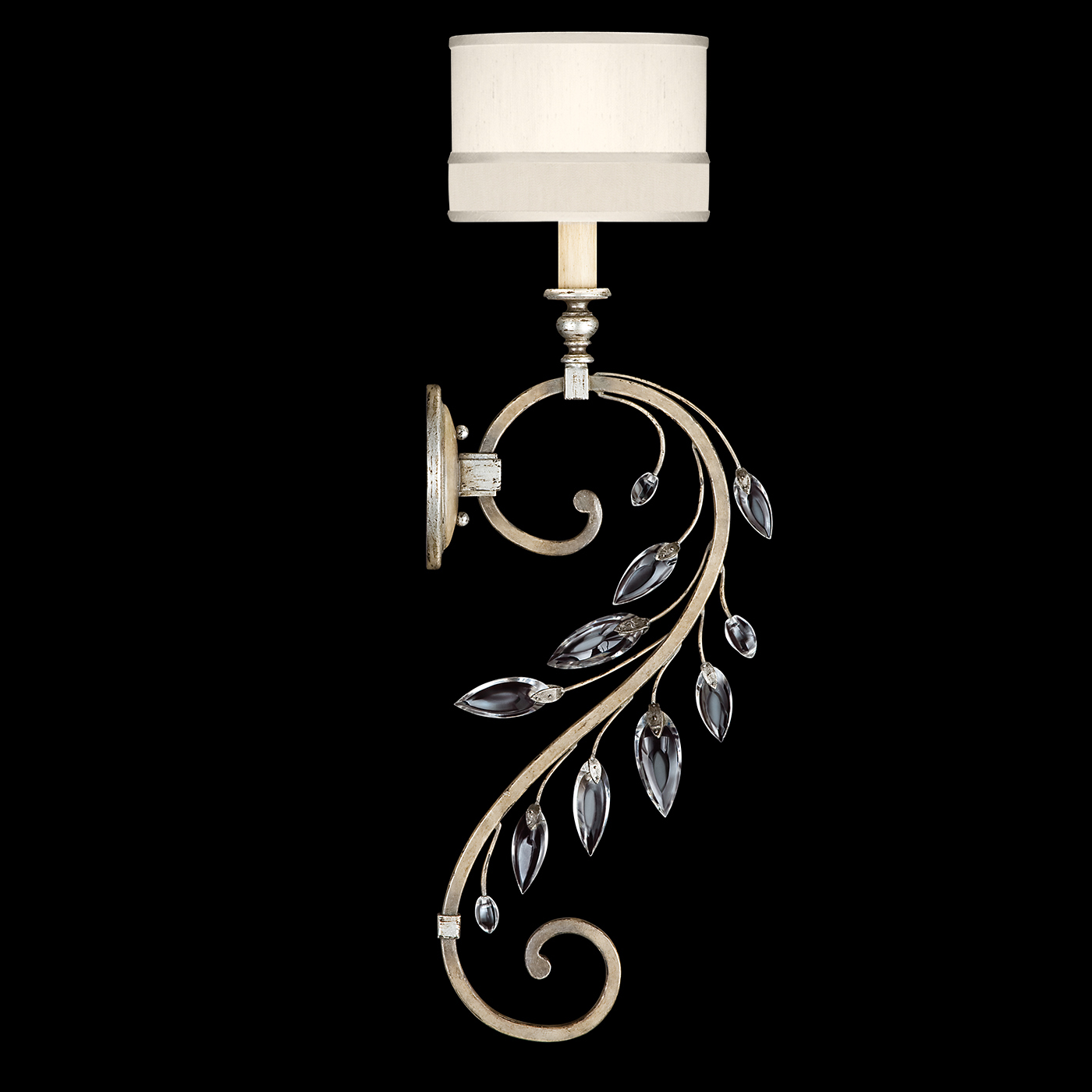 Crystal Laurel 32"H Sconce