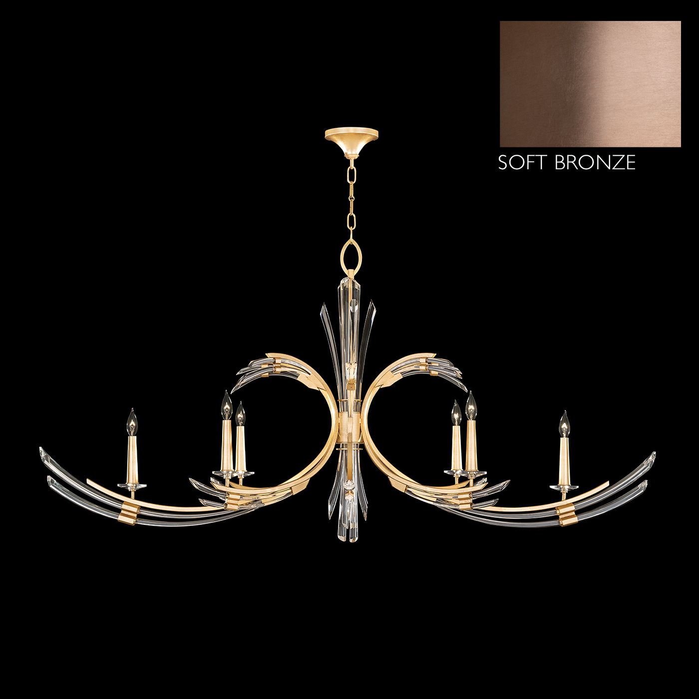 Trevi 68"W Oblong Chandelier