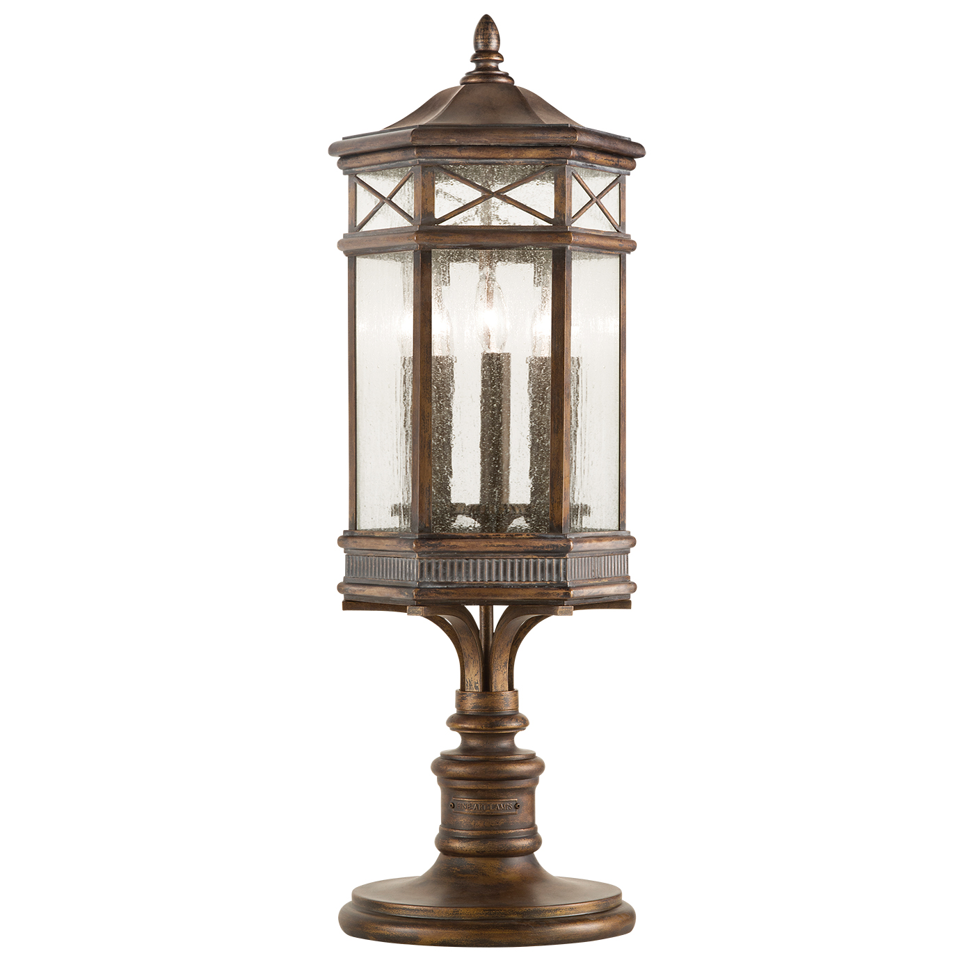Holland Park 32"H Outdoor Adjustable Pier/Post Mount