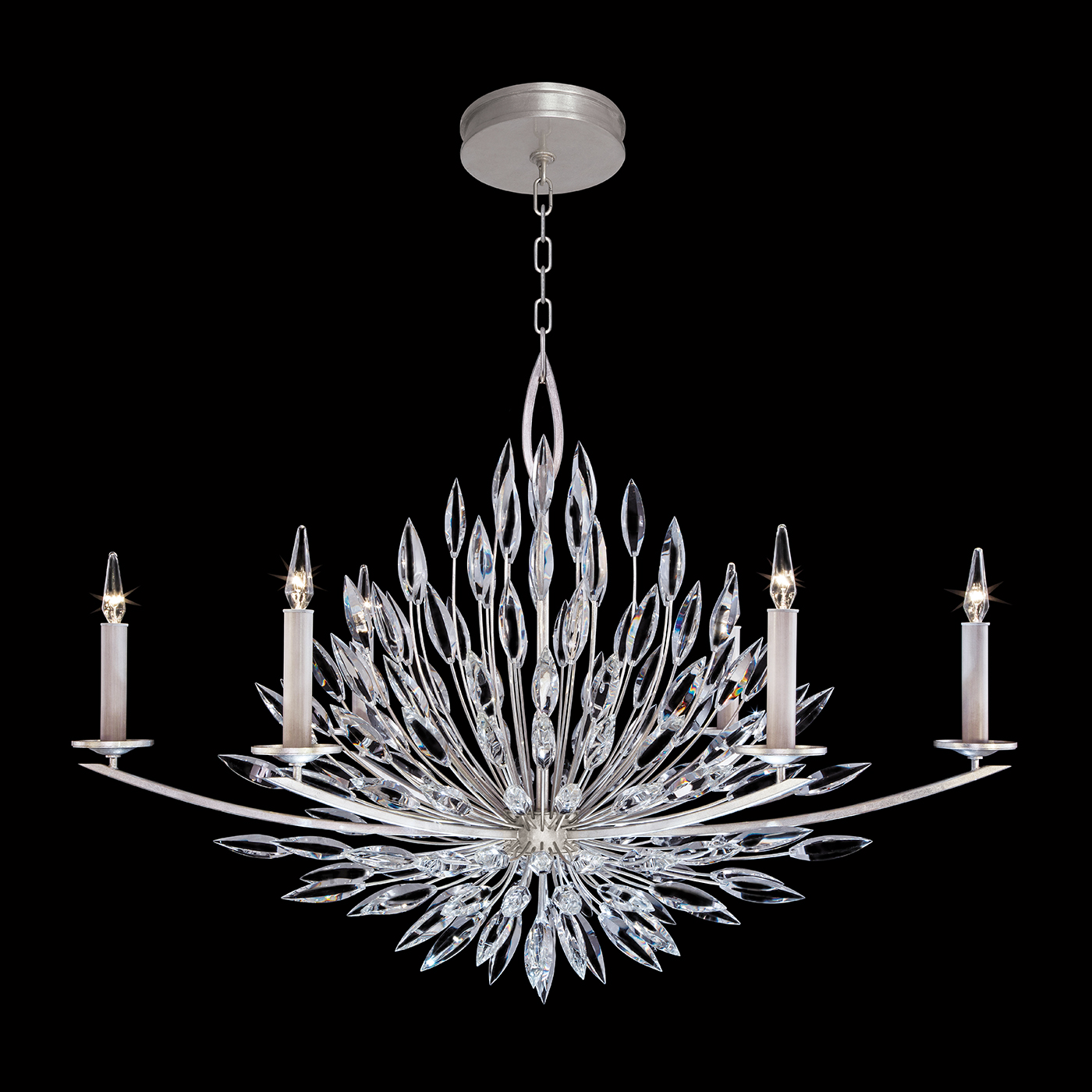 Lily Buds 48"W Oblong Chandelier