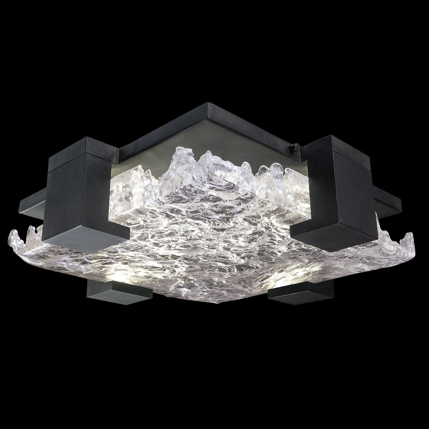 Terra 16.75"W Square Flush Mount