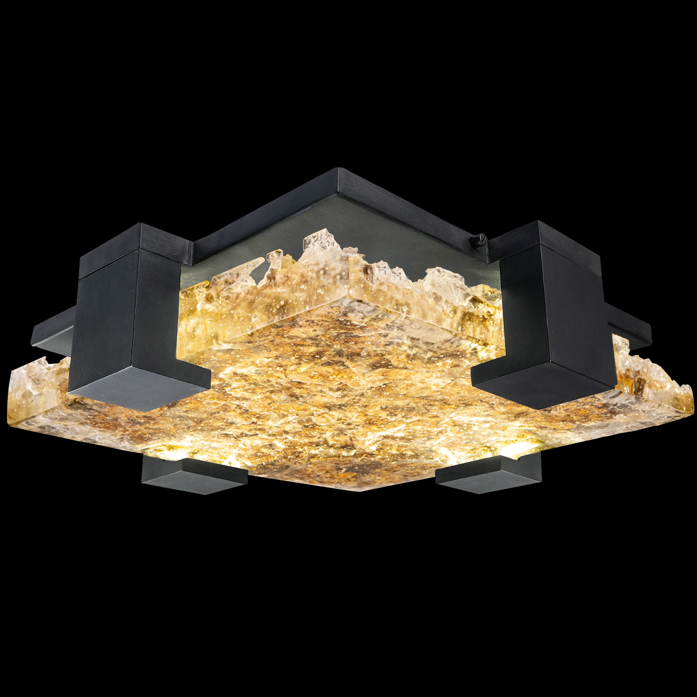 Terra 16.75"W Square Flush Mount