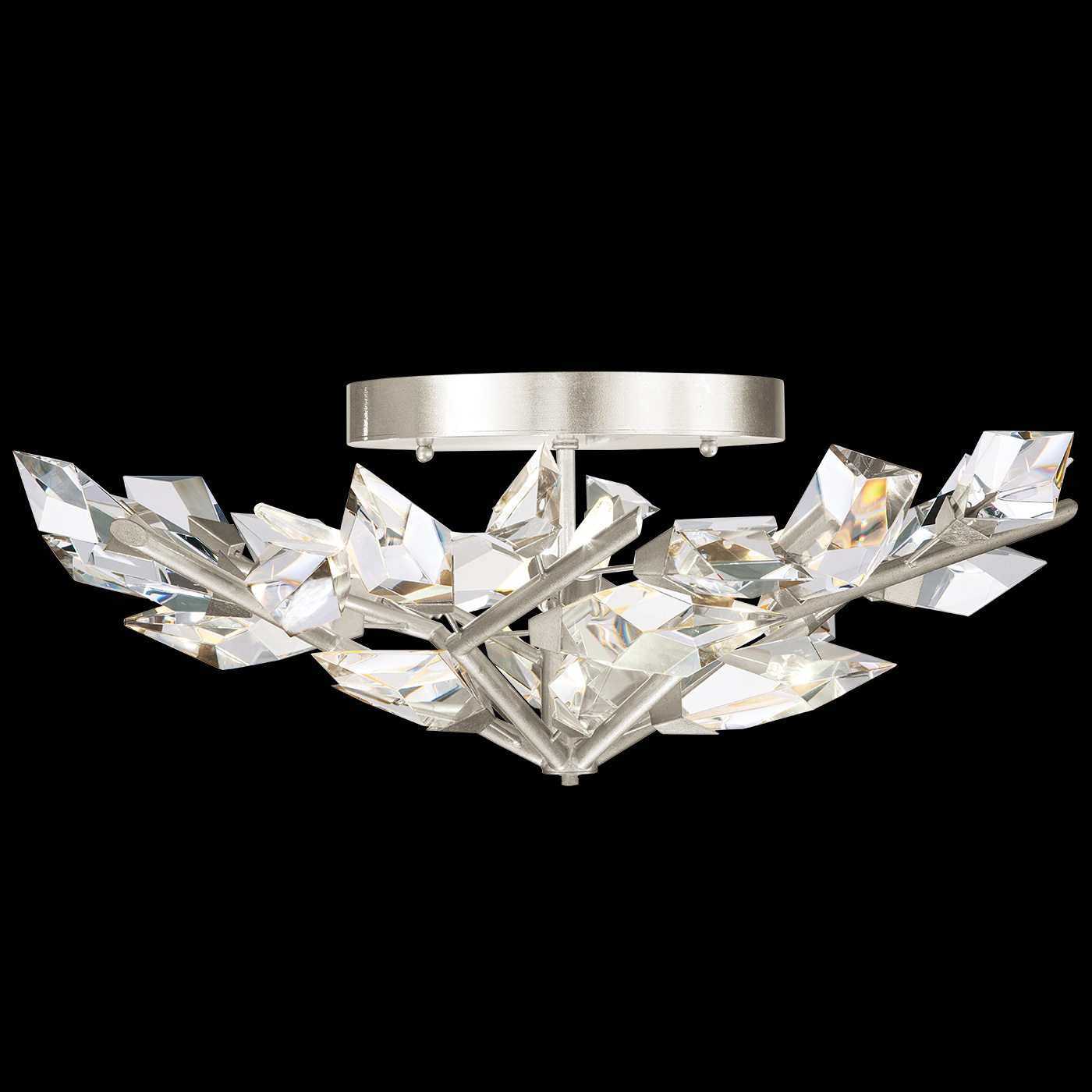 Foret 31"W Round Flush Mount