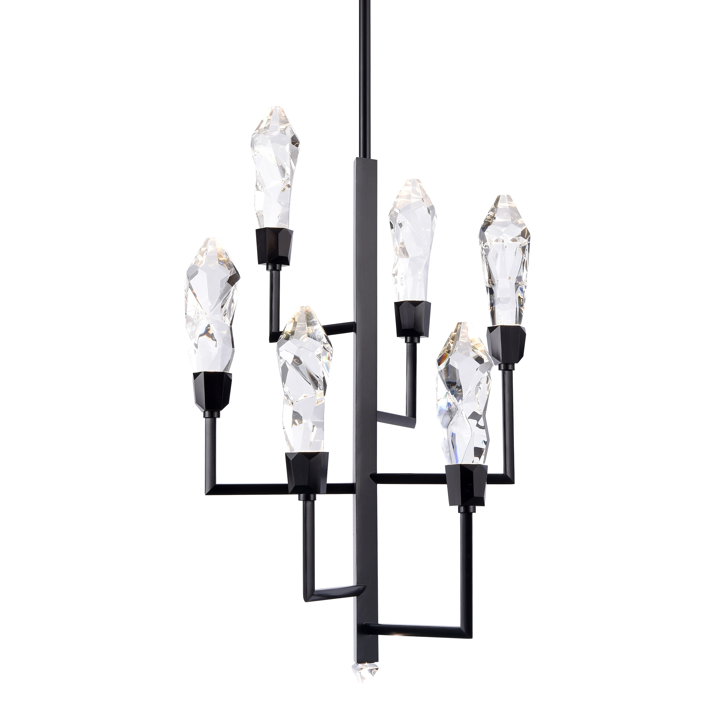 LED Six Tiered Chandelier
