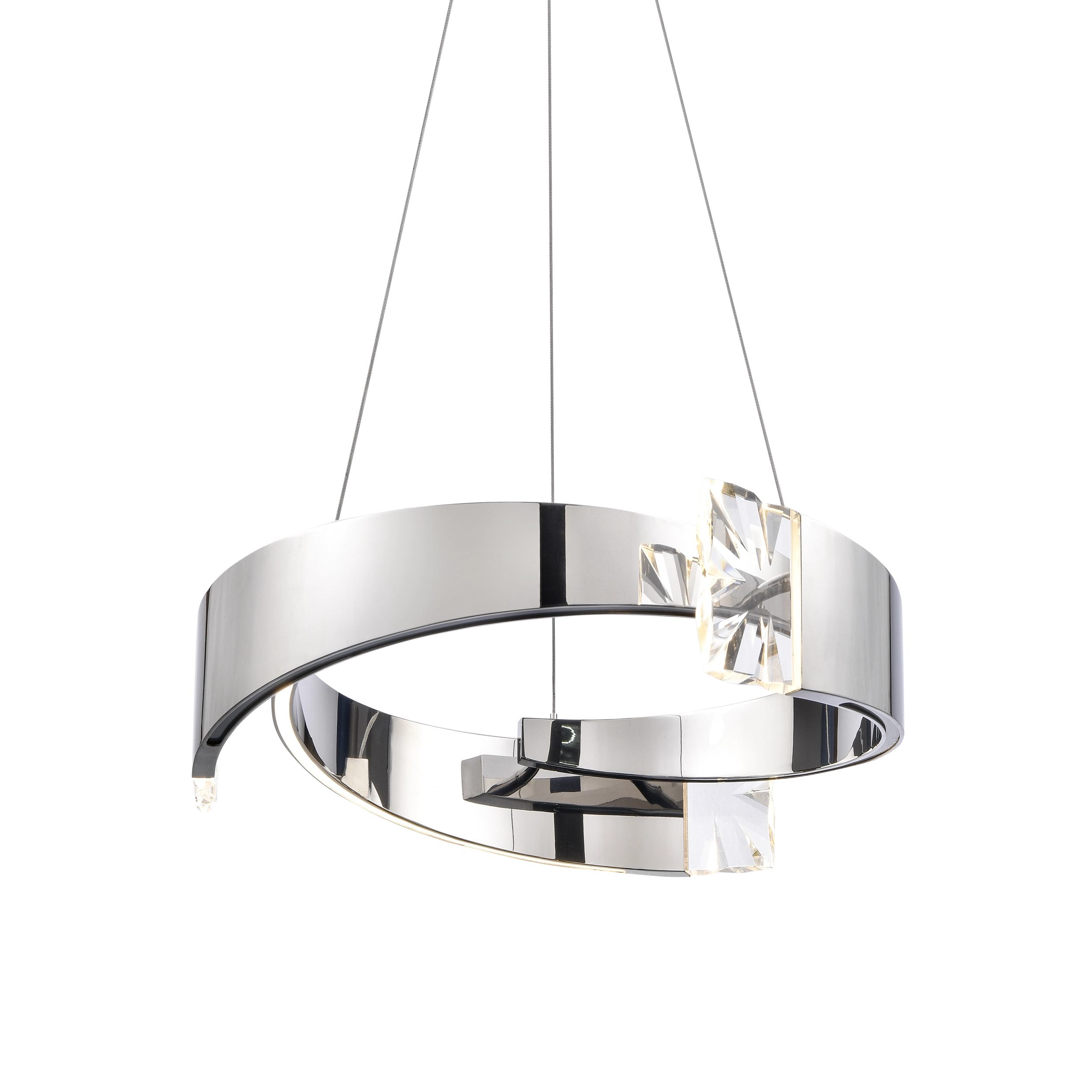 25" Artistic Segmental LED Chandelier