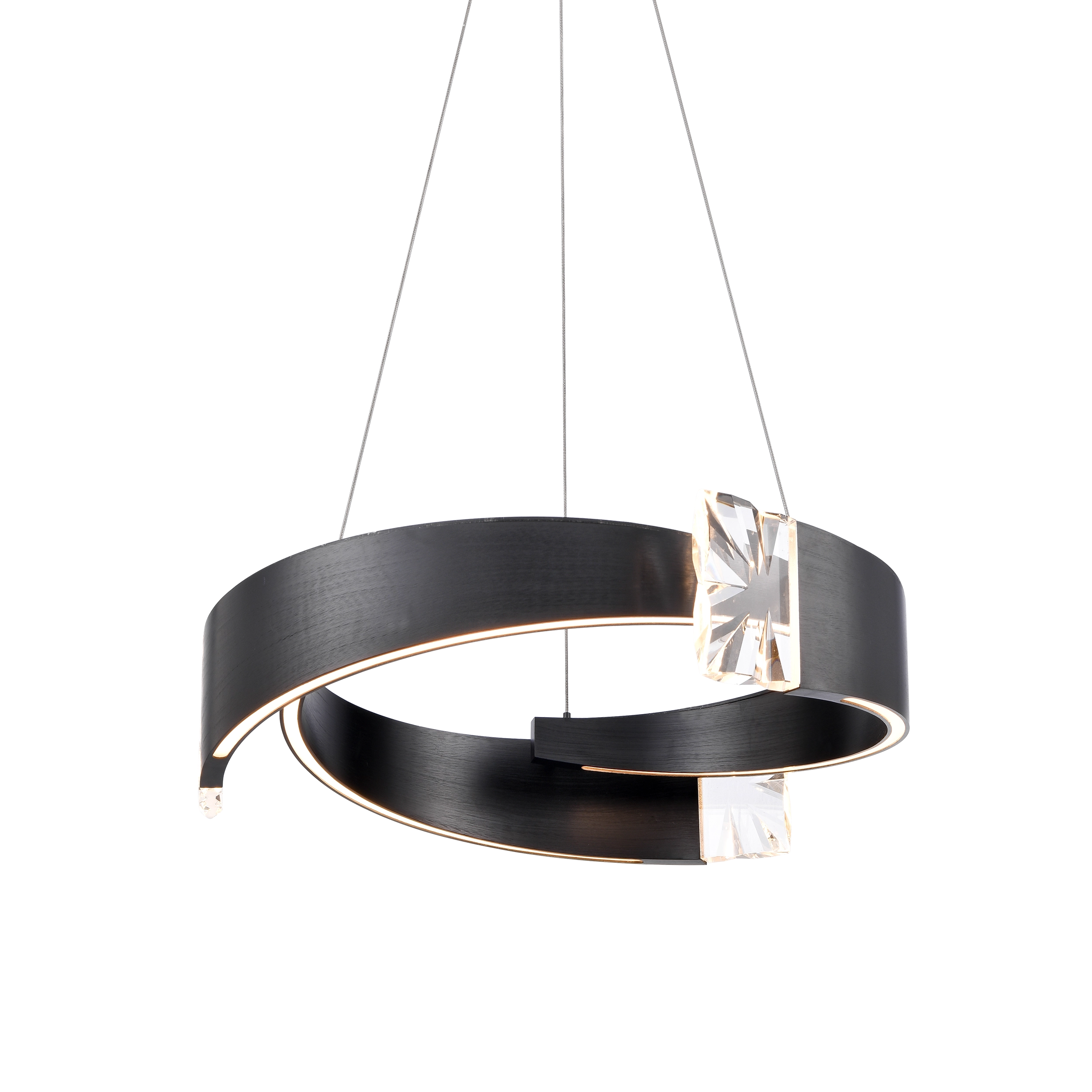25" Artistic Segmental LED Chandelier