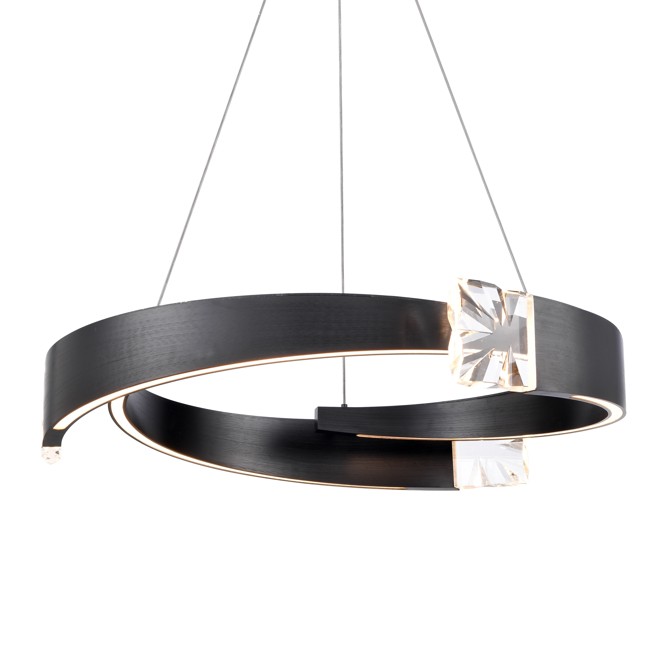 32" Artistic Segmental LED Chandelier