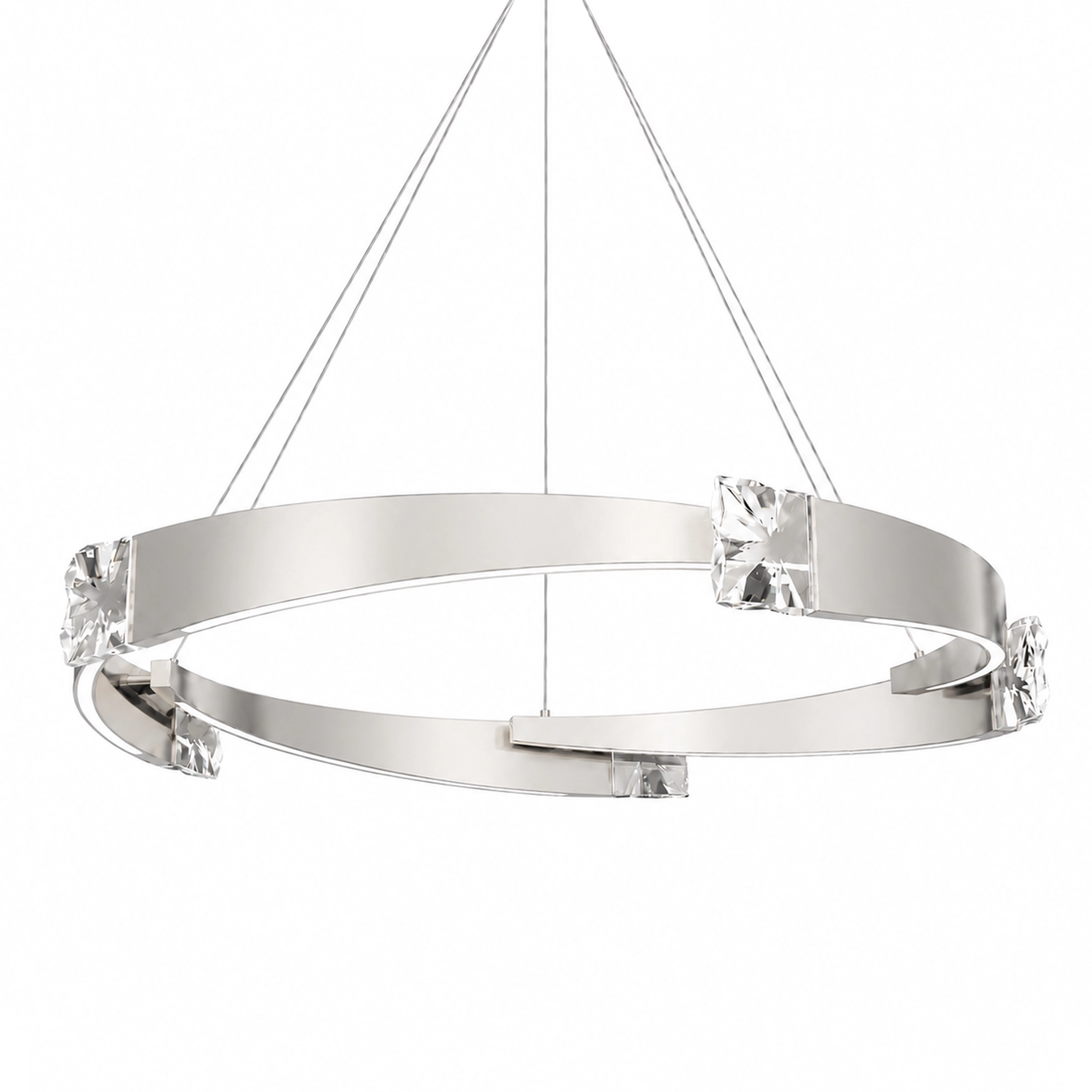 Arcus 48" Segmental Crystal Chandelier