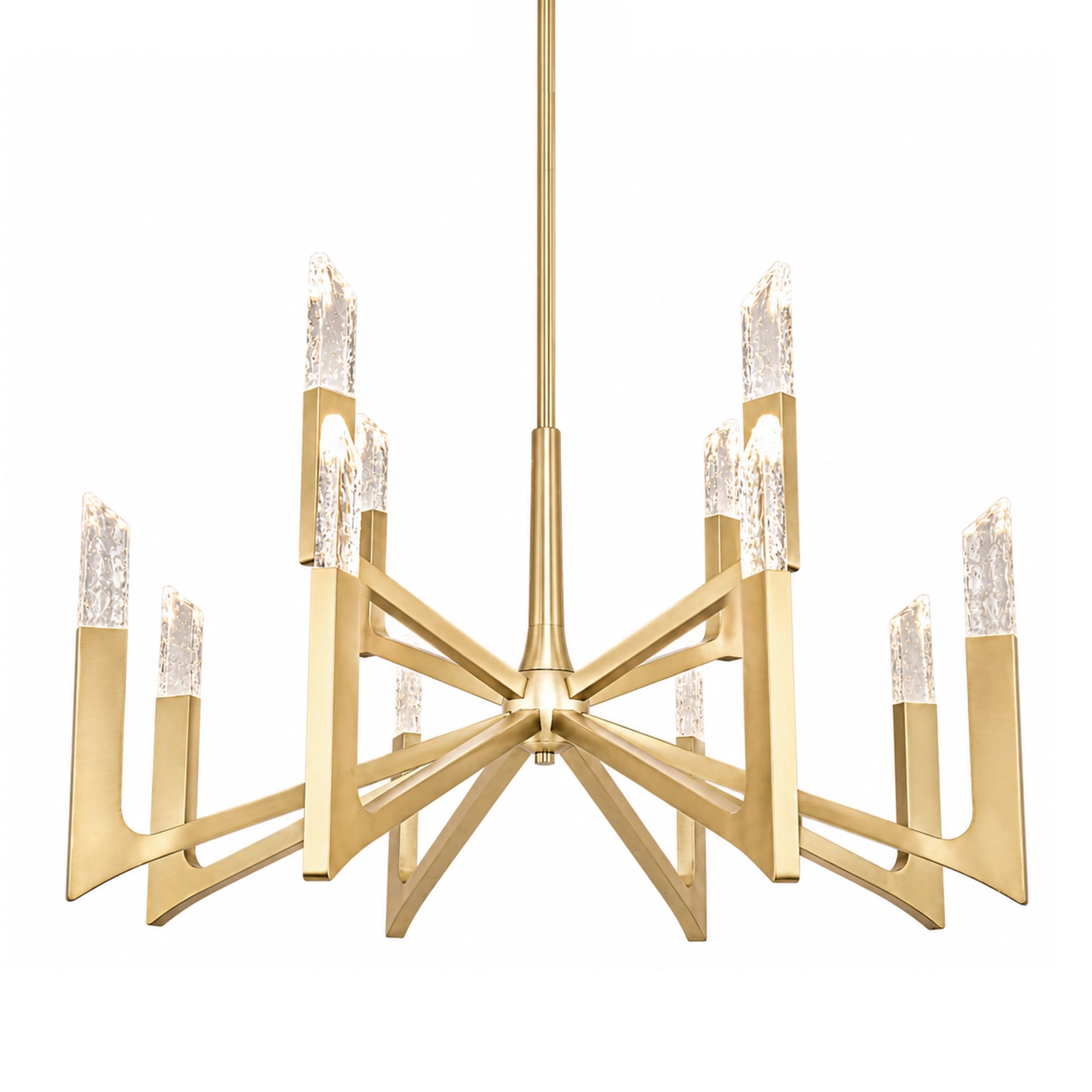 Valenza Reversable 42" Water Glass Chandelier
