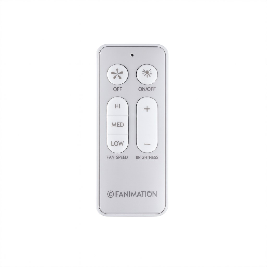 Ceiling Fan Hand-held Remote and Receiver Reversing - 3 Speed Fan and Light - White