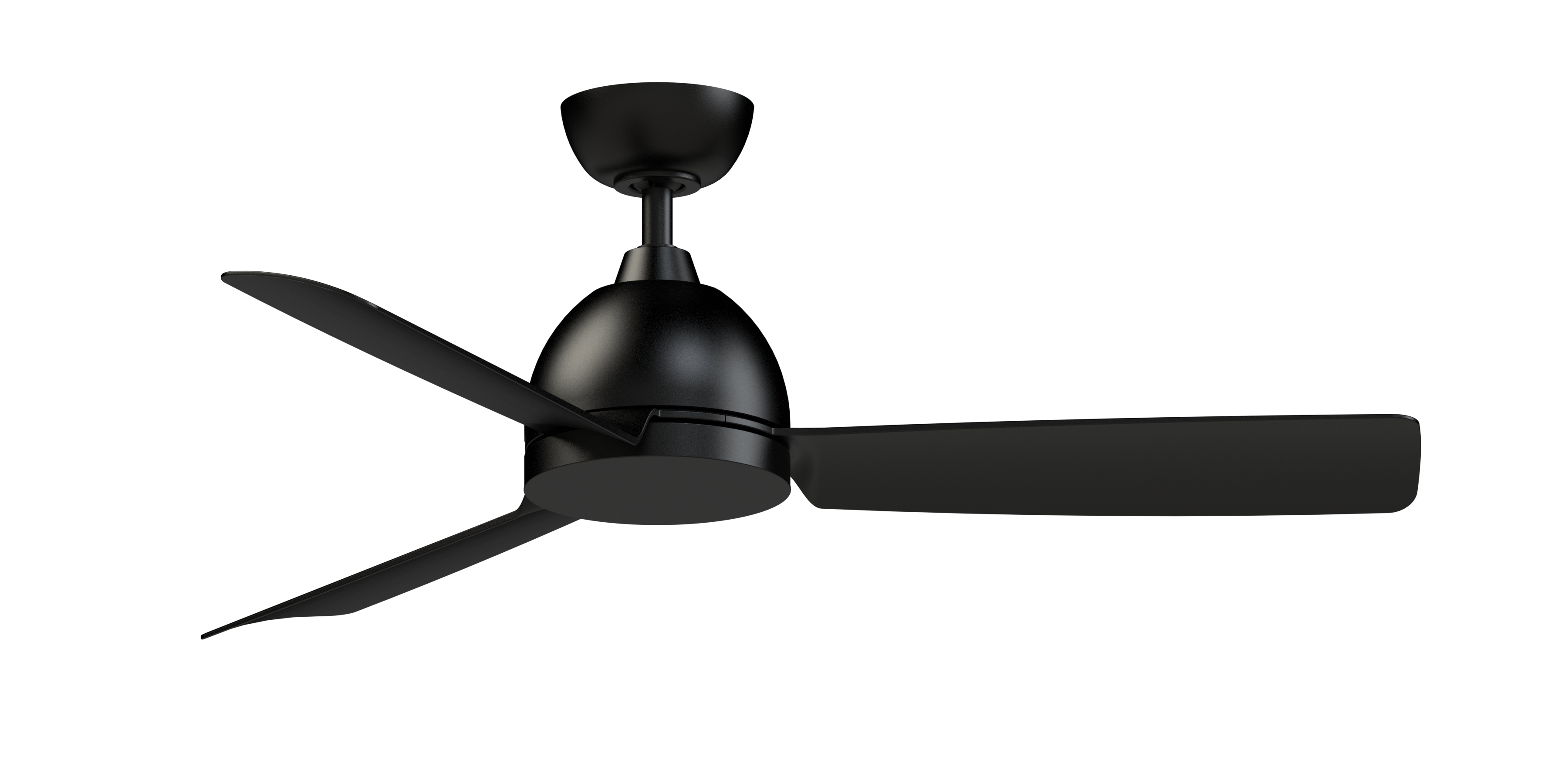 Starboard NL 52 inch Indoor/Outdoor Marine Grade Ceiling Fan - Black with Black blades