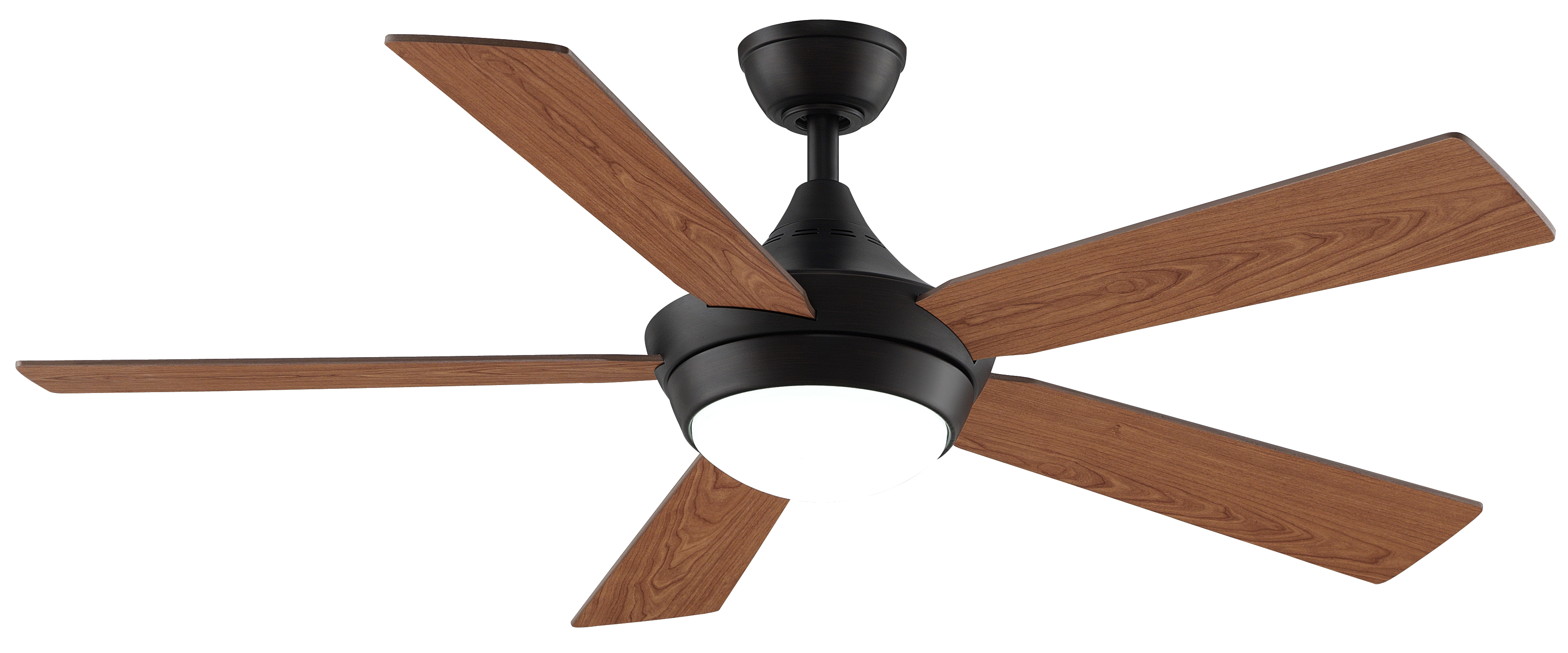 Celano v2 52 inch Indoor Ceiling Fan with LED Light Kit - Dark Bronze with Reversible Cherry/Dark Walnut blades