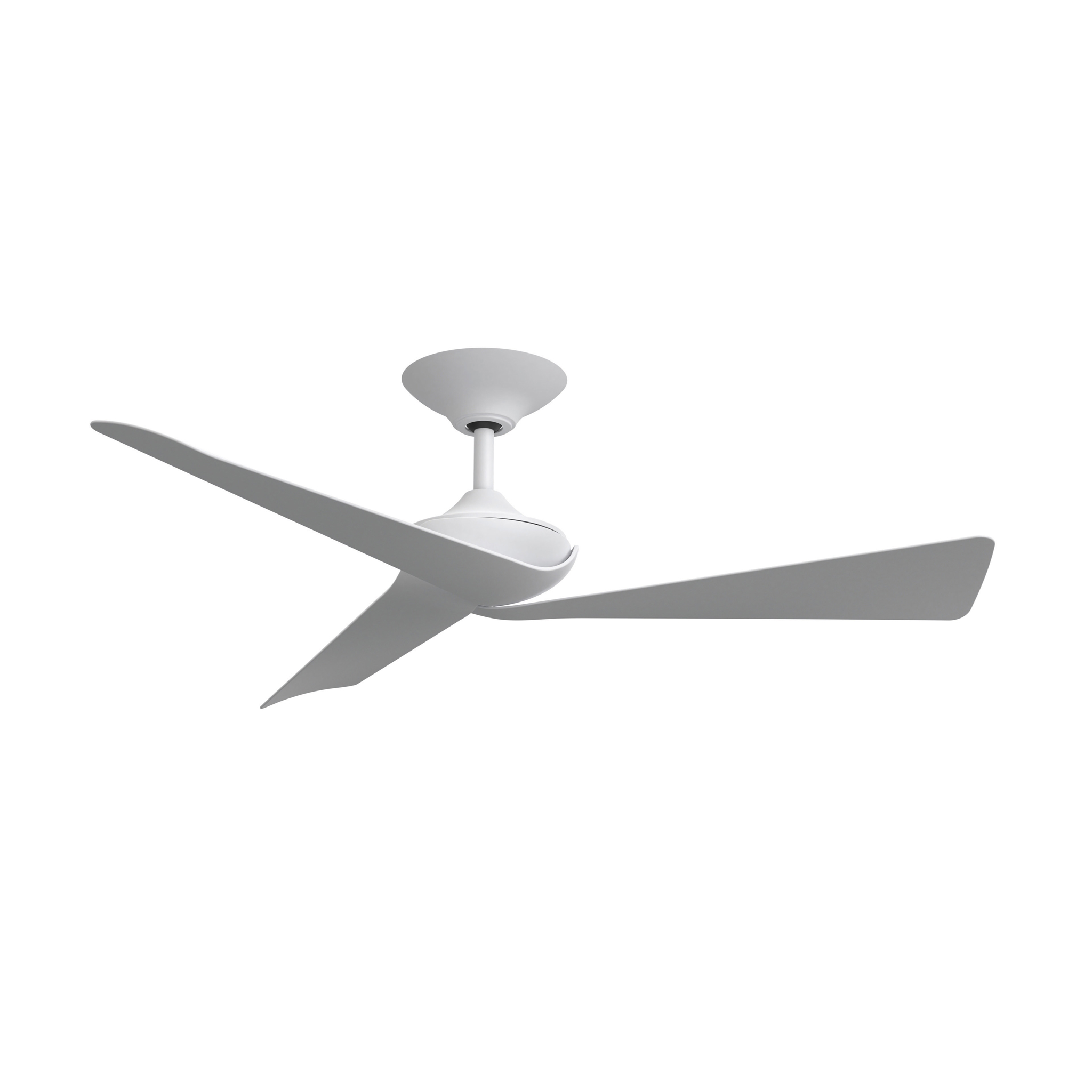 Yogi 52 inch Indoor/Outdoor Smart Ceiling Fan - Matte White with Matte White Blades