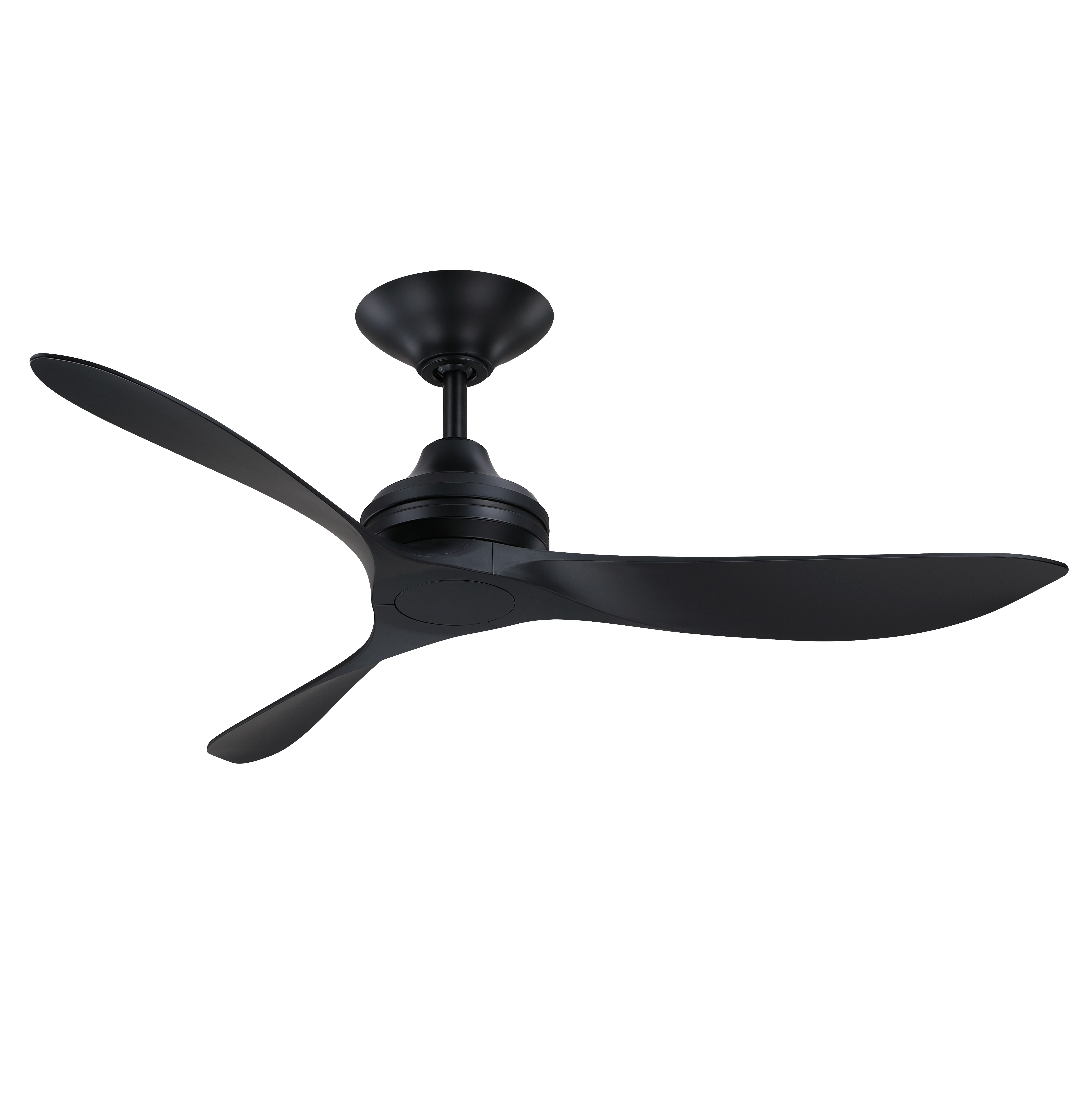 Aviara Coastal Marine Grade 52 inch Indoor/Outdoor Smart Ceiling Fan - Black with Black Blades