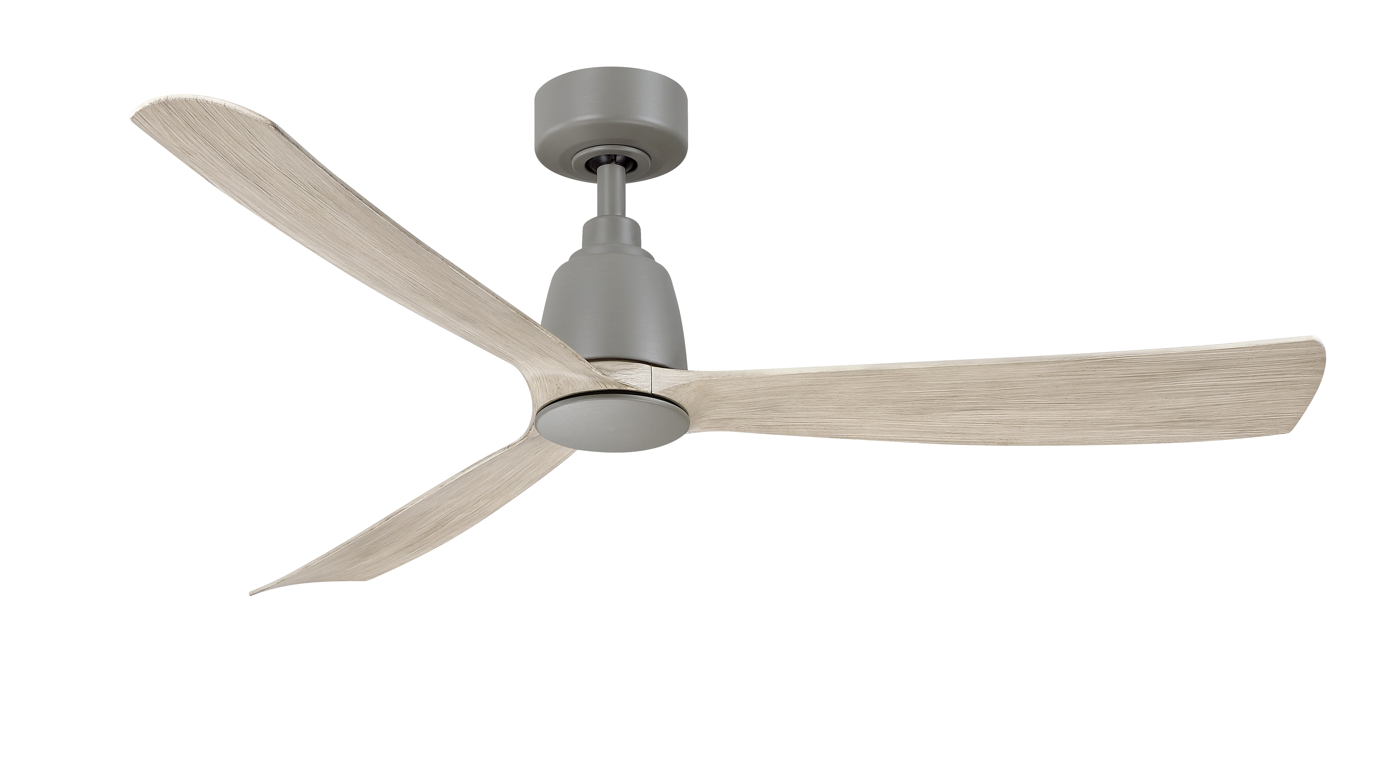 Kute 52 inch Indoor/Outdoor Smart Ceiling Fan - Antique Graphite with Light Oak blades