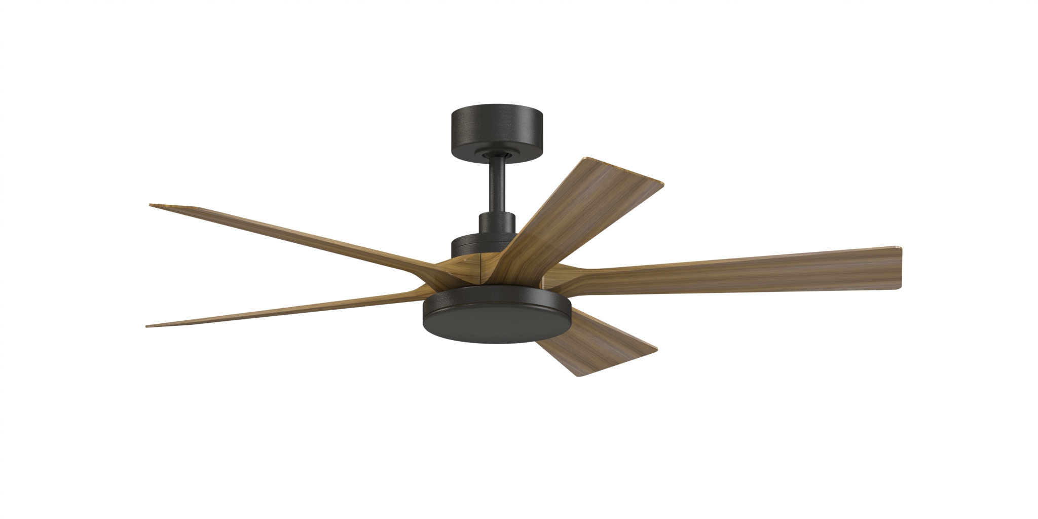 TorchAire 52 inch Indoor/Outdoor Smart Ceiling Fan with LED CCT Select Light Kit - Dark Bronze with Koa blades