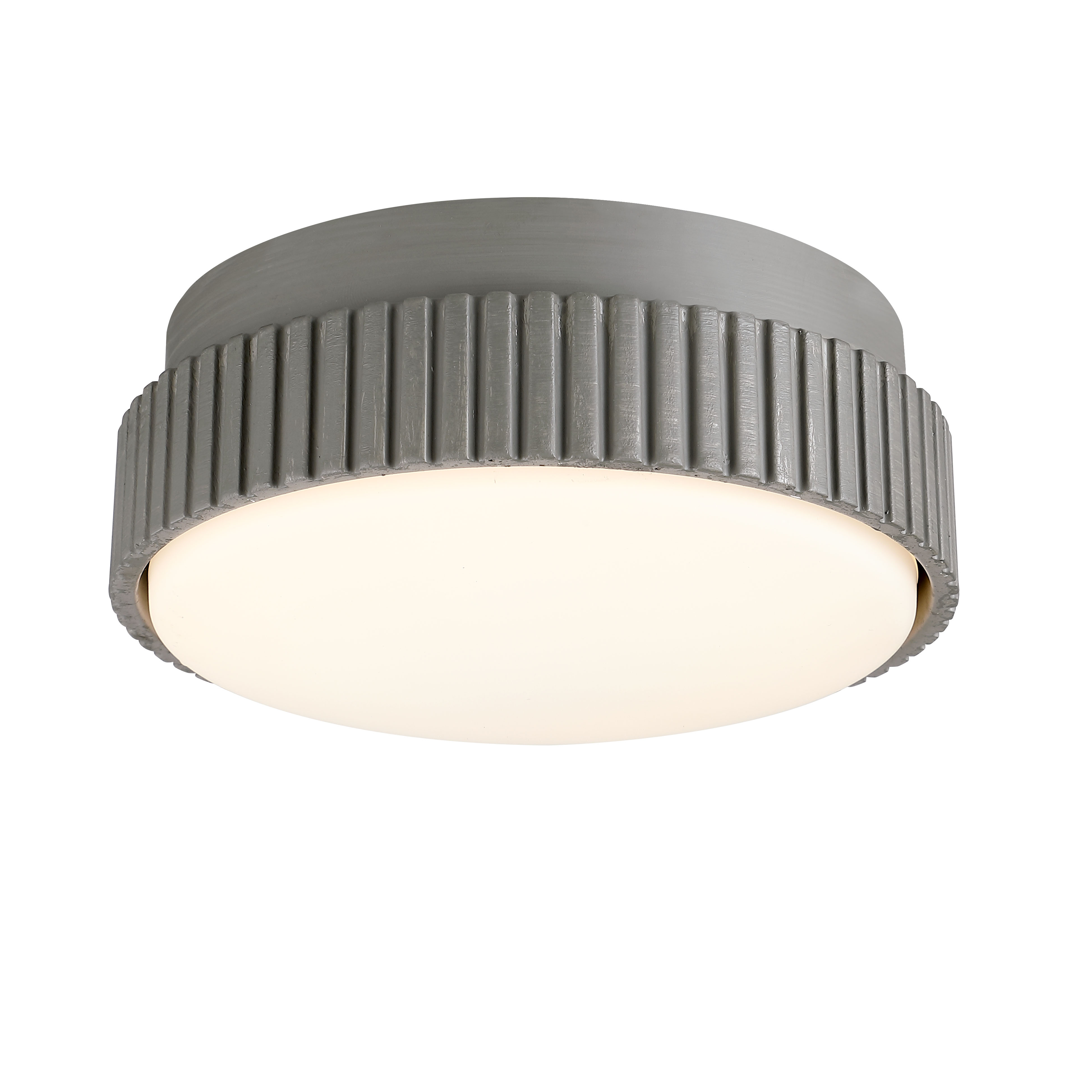 Kute Ceiling Fan Knurled Correlated Color Temperature (CCT) Select LED Light Kit - Antique Graphite