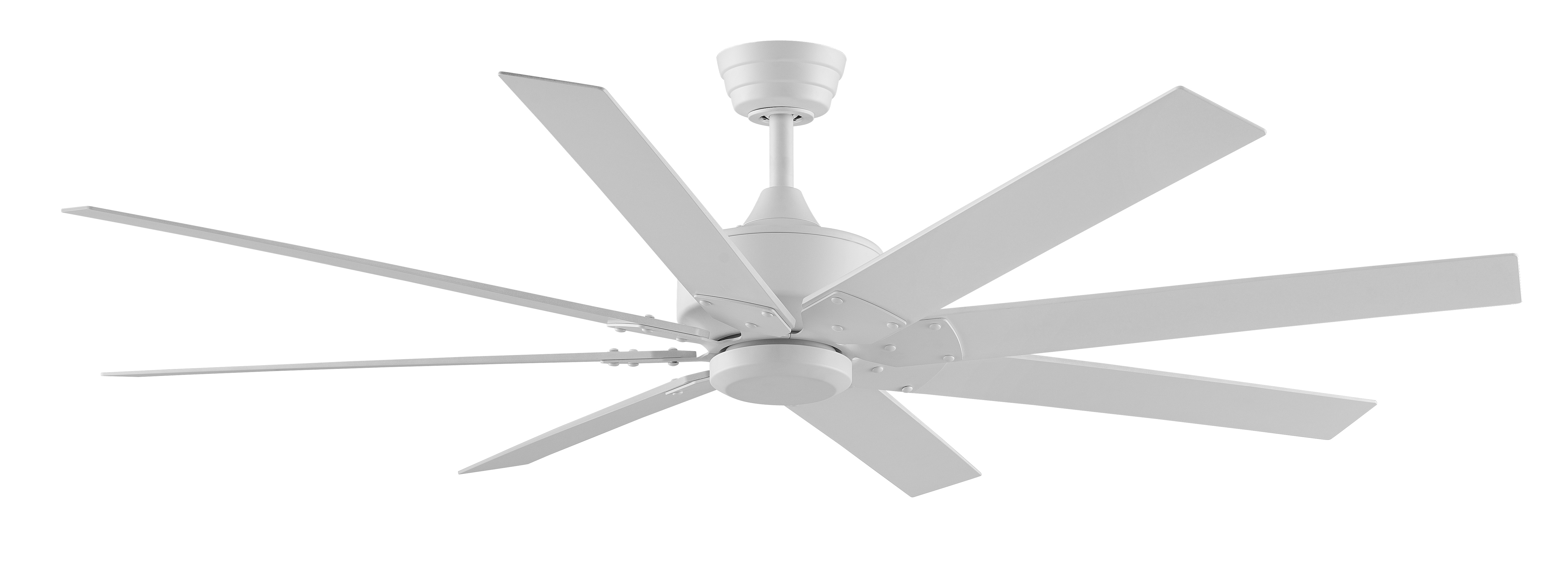 Levon Custom Indoor/Outdoor Smart Ceiling Fan DC Motor- Matte White
