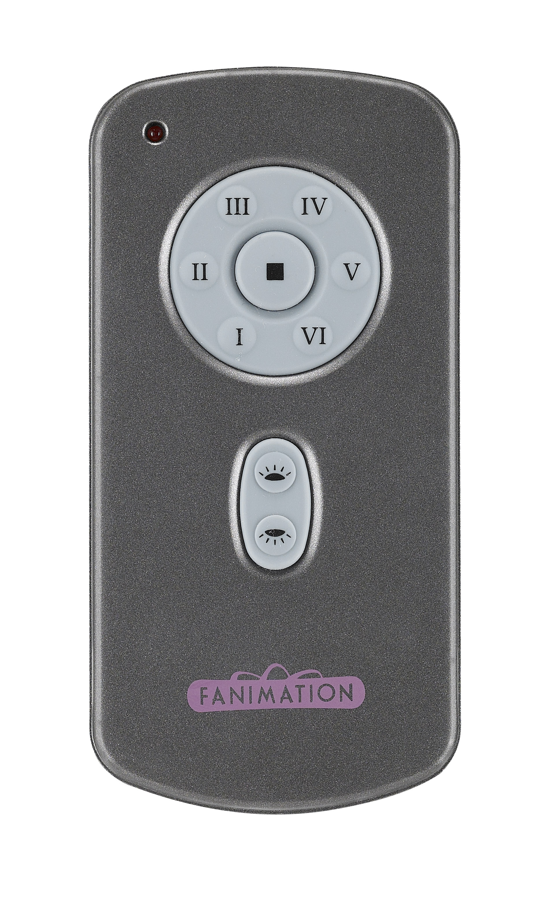 Ceiling Fan Hand-held Remote and Transmitter - 6 Speed DC Motor Fan - Charcoal