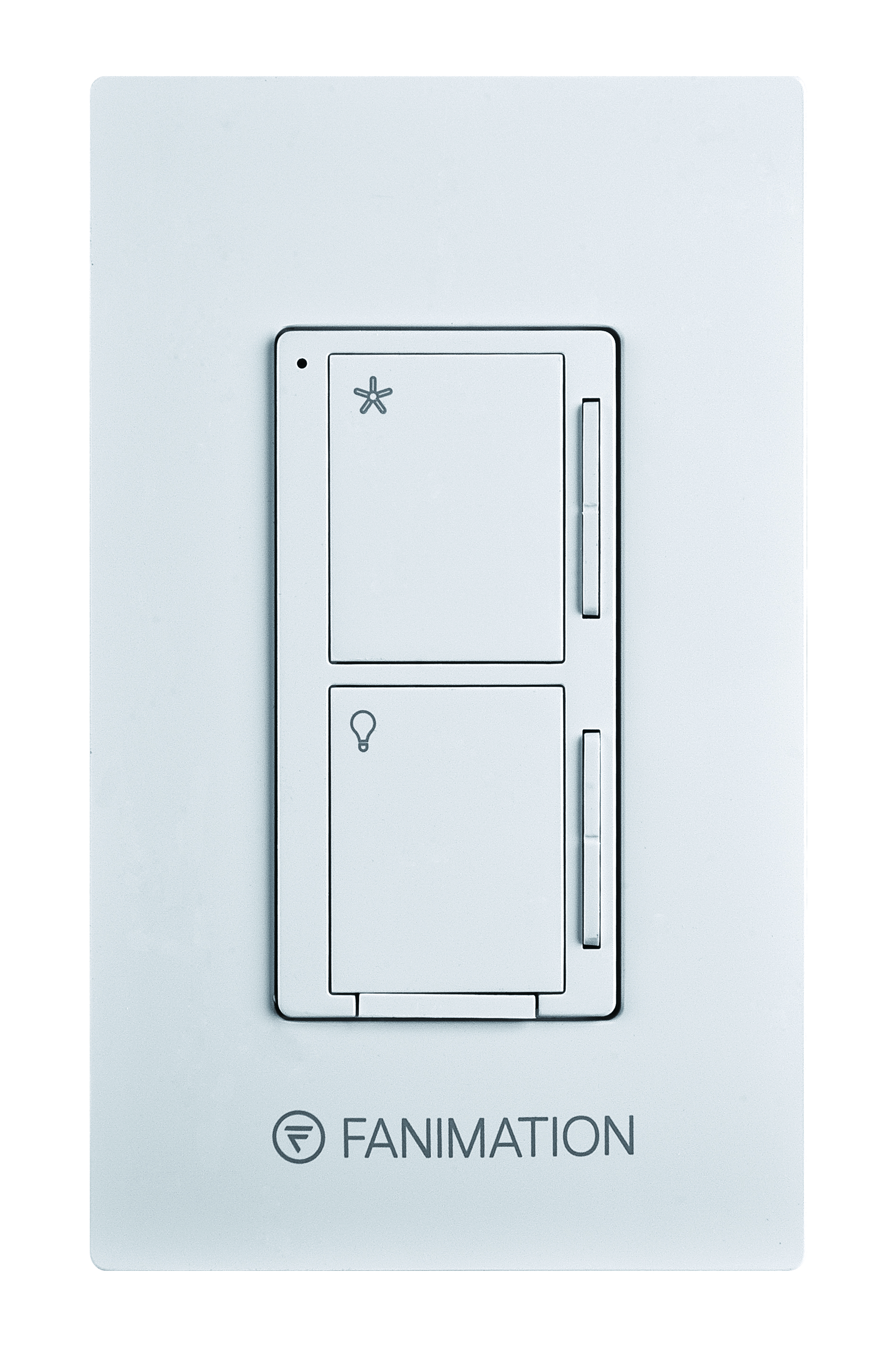 Ceiling Fan Wall Control - 3 Speed Fan and Dimming Light - White