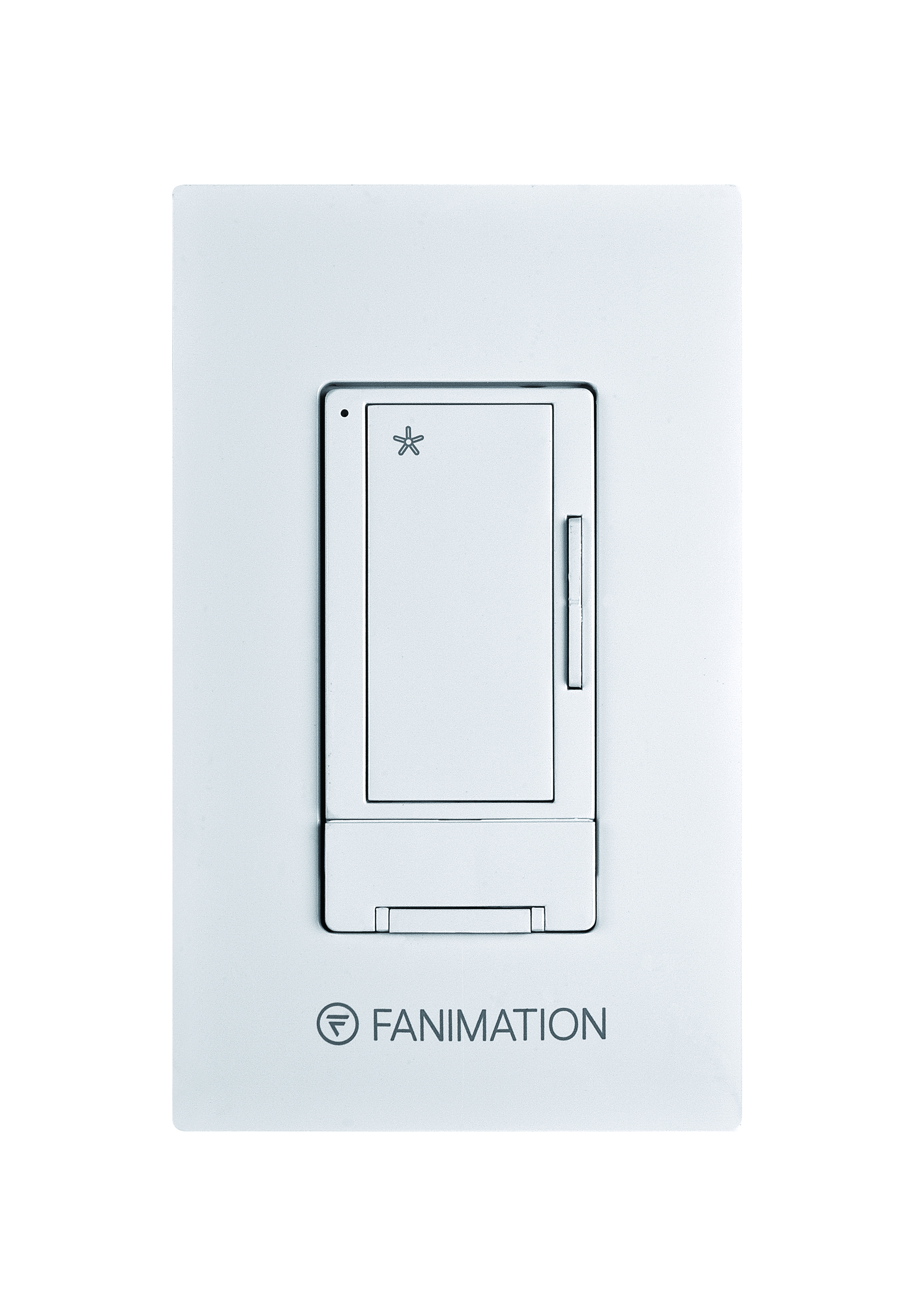 Ceiling Fan Wall Control with Receiver - 3 Speed Fan - White