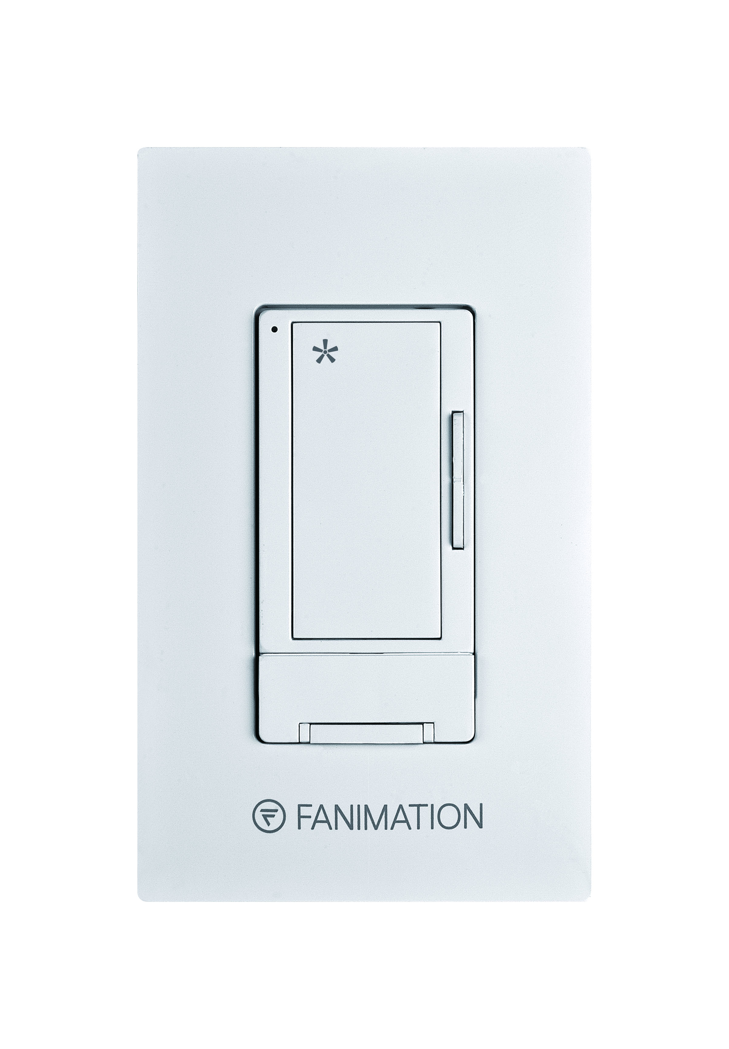 Ceiling Fan Wall Control with Receiver - 3 Speed Fan - White