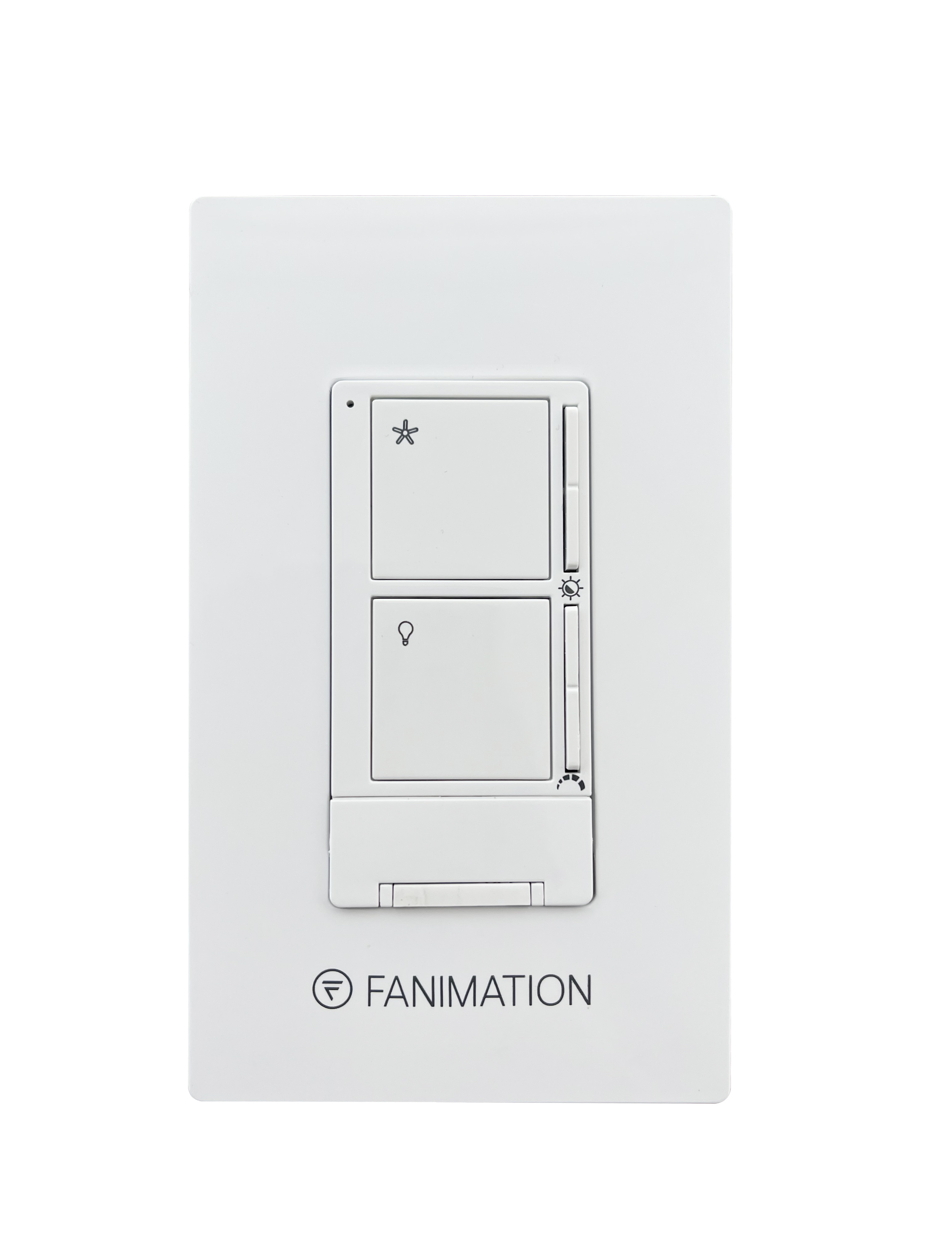 Ceiling Fan Wall Control - 3 Speed Fan and CCT Light - White