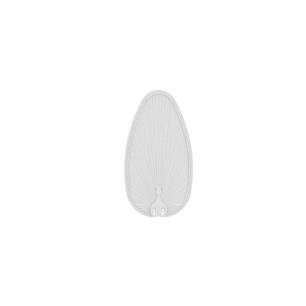 Islander DC 22 inch Indoor/Outdoor Ceiling Fan Narrow Oval Palm Blade Set of 5 - Matte White