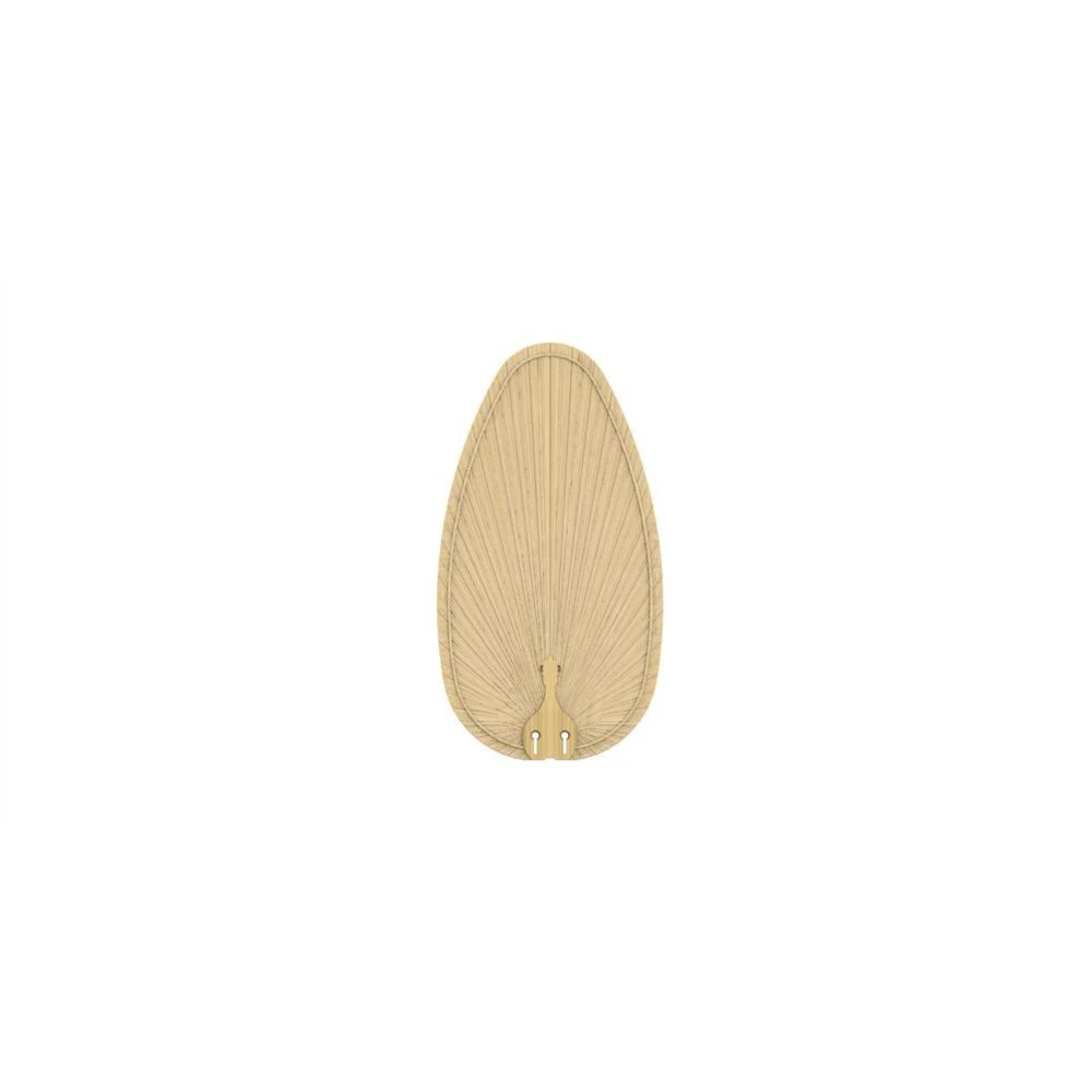 Islander DC 22 inch Indoor/Outdoor Ceiling Fan Narrow Oval Palm Blade Set of 5 - Natural