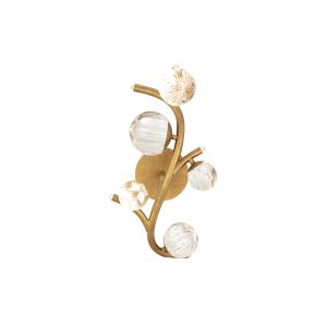 Audacity LED 3000K/3500K/4000K/5000K Indoor Wall Lighting in French Gold with Radiance Crystal Dust