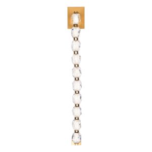 Seduction 10 Light LED 3000K/3500K/4000K 120V-277V Wall Sconce in Polished Nickel with Clear Radiance Crystal