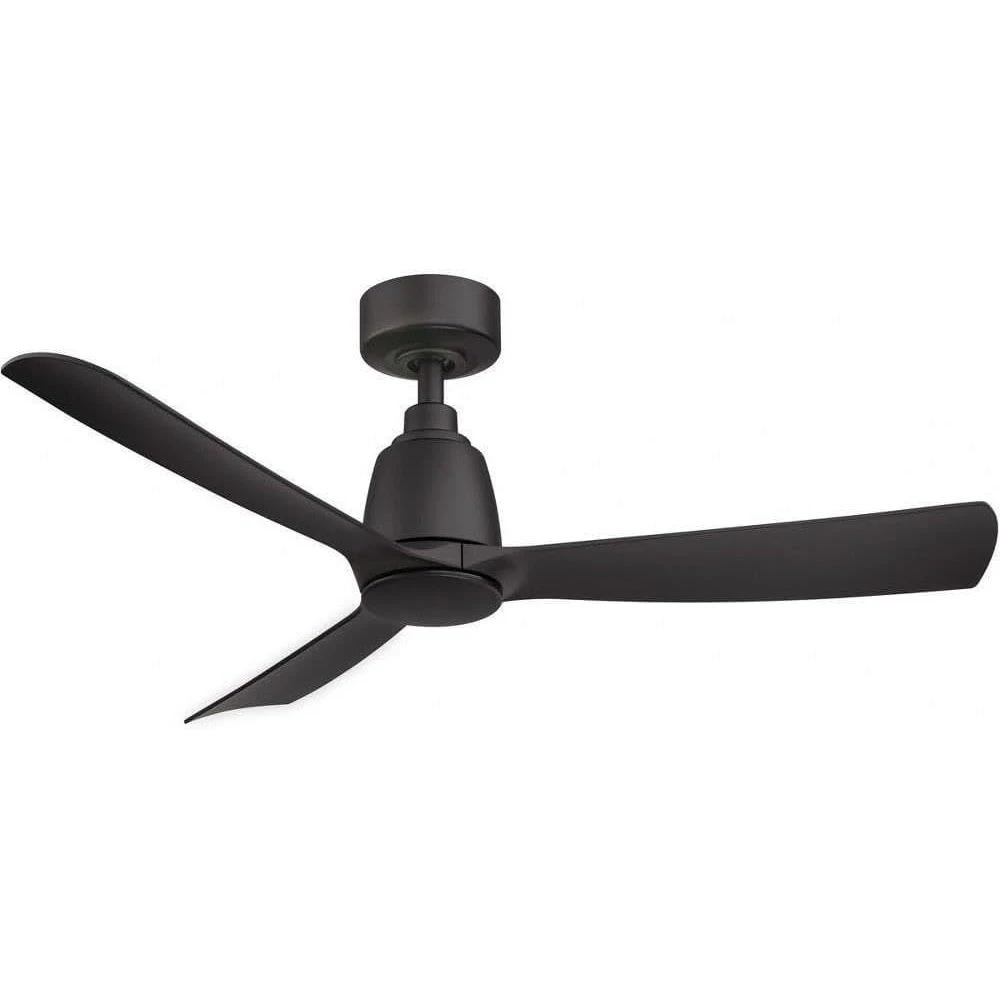 Kute 44 inch Indoor/Outdoor Smart Ceiling Fan - Black with Black blades