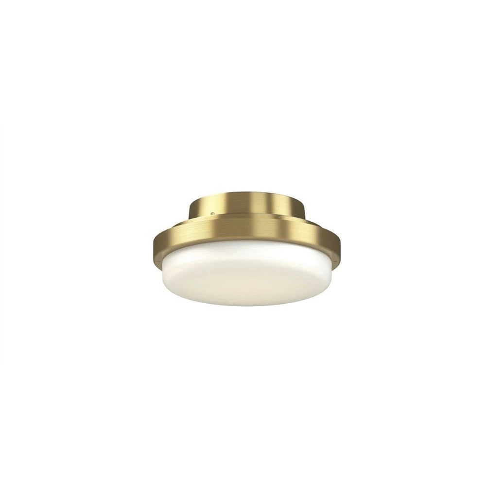 TriAire Custom Ceiling Fan Correlated Color Temperature (CCT) Select LED Light Kit - Brushed Satin Brass