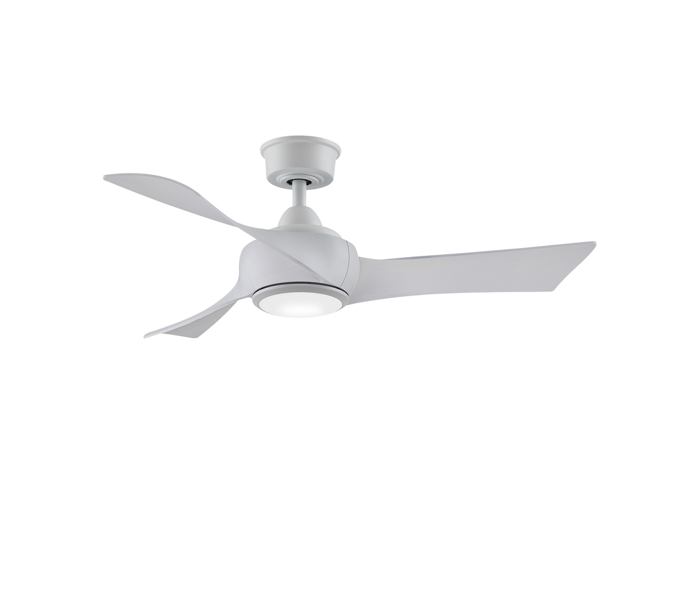 Wrap Custom Indoor/Outdoor Smart Ceiling Fan DC Motor- Matte White