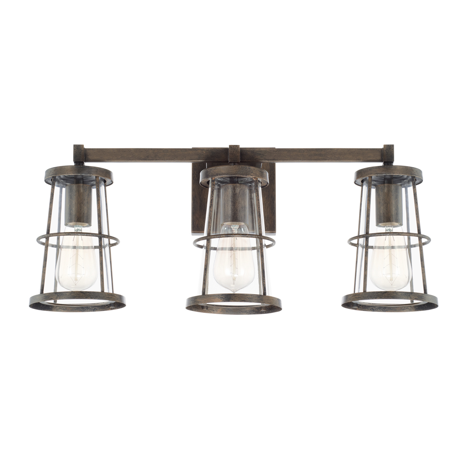 22.5" W x 10" H x 7.5" E 3-Light Vanity in Nordic Grey