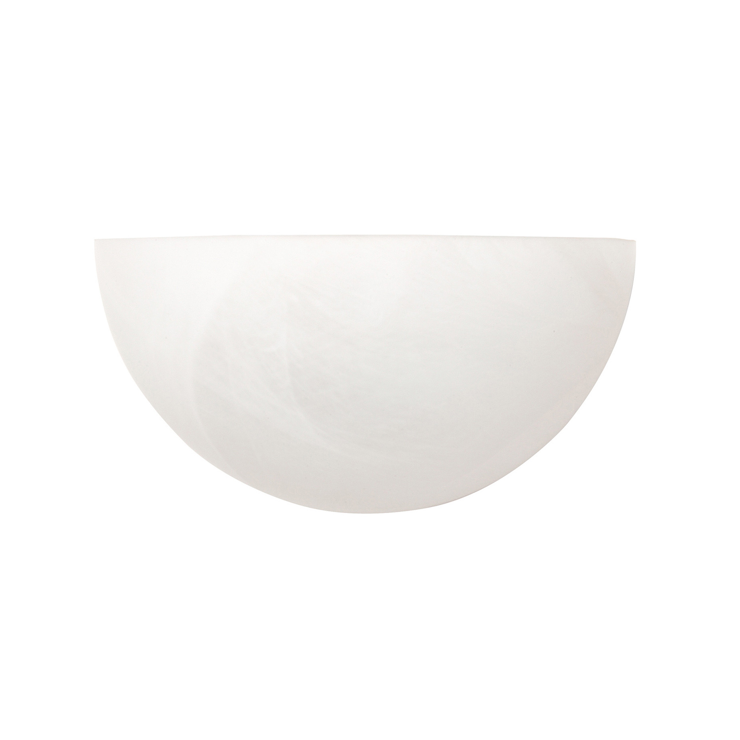 10.5" W x 5" H x 5" E 1-Light Sconce in Matte White with White Faux Alabaster Glass Shade